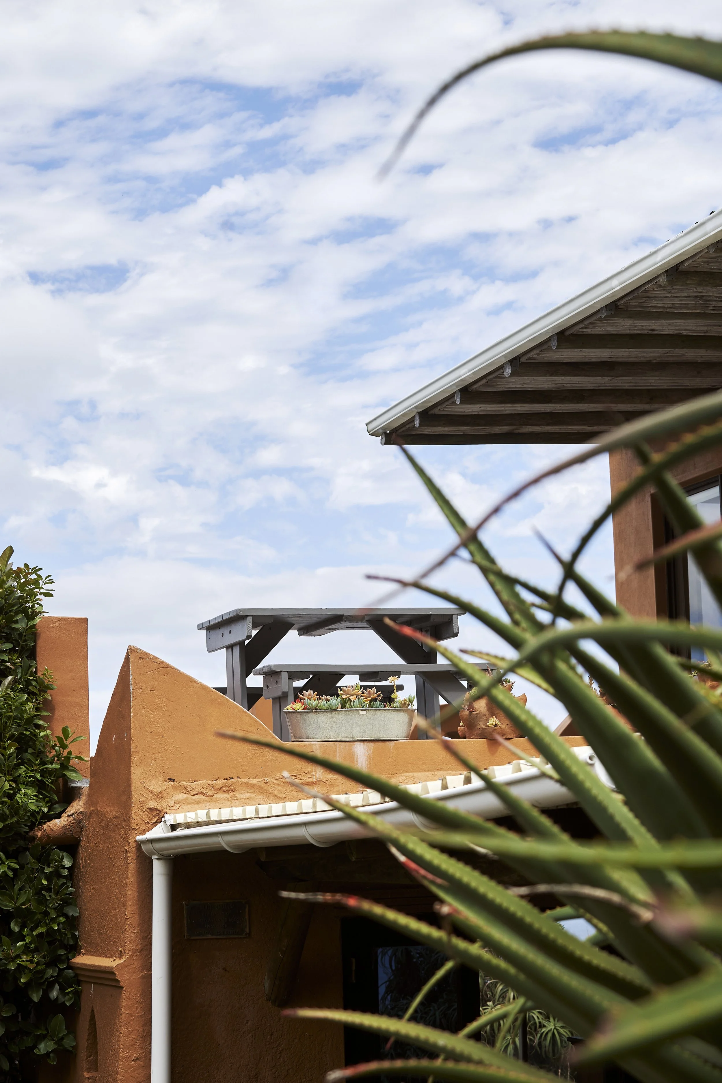 View of the outside deck at the Villa