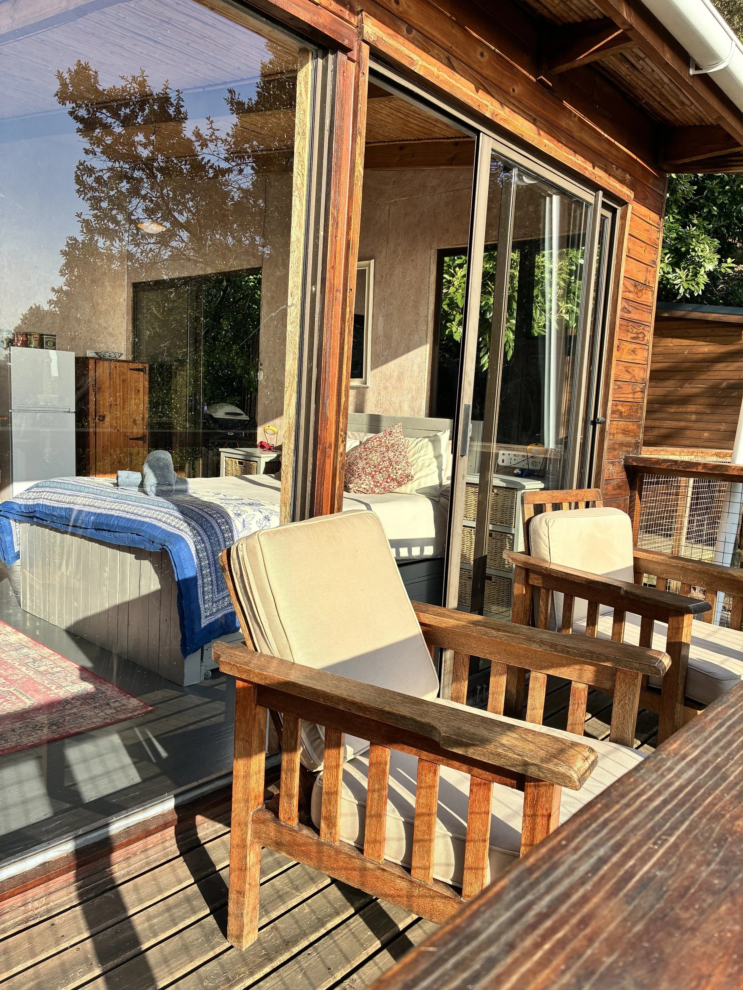 Outside deck at the Hideaway