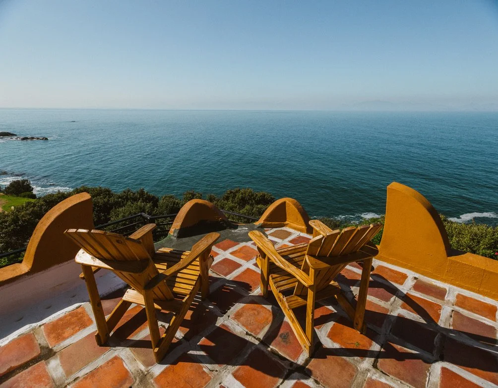 View of the ocean at the Villa