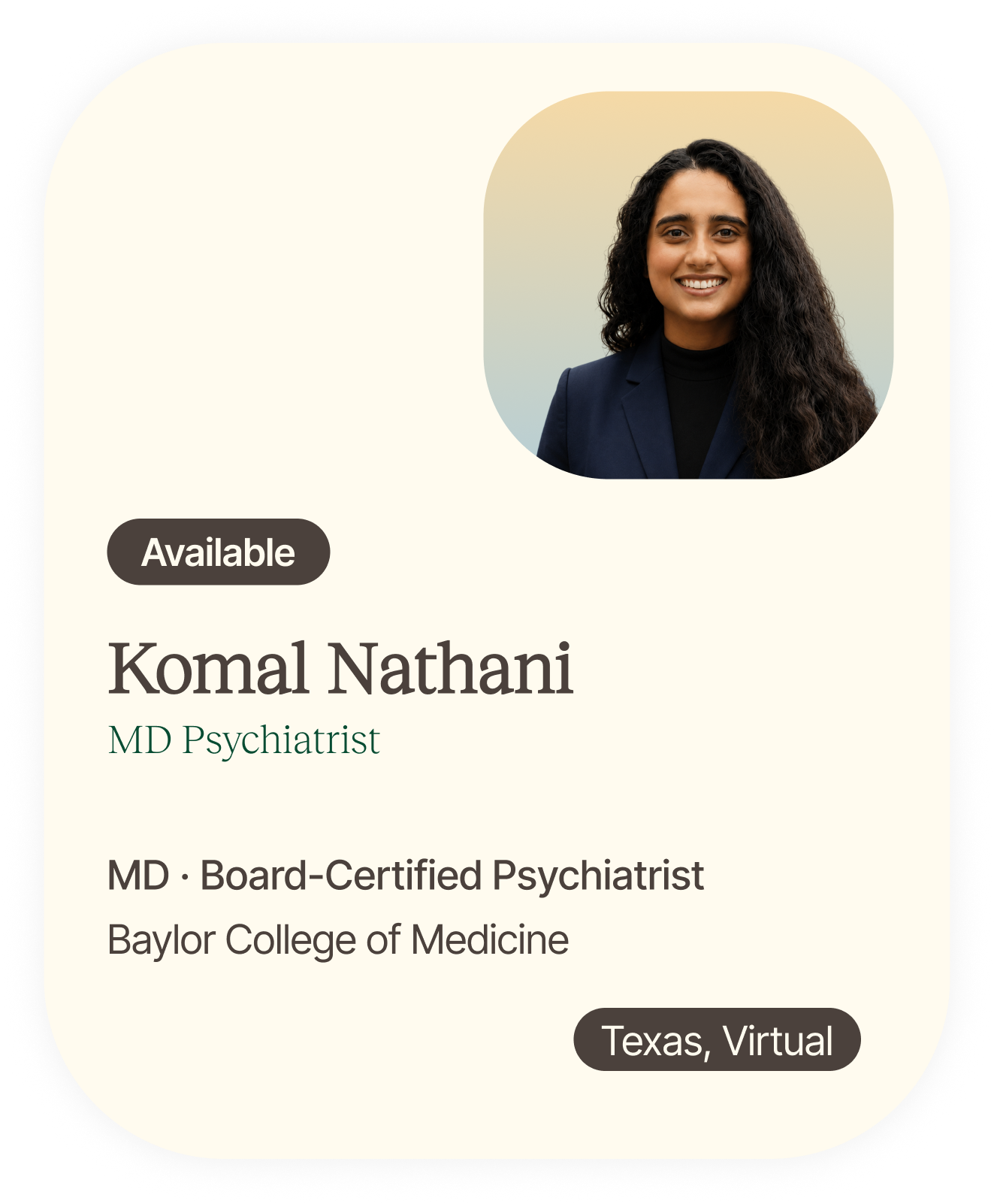 Dr. Komal Nathani