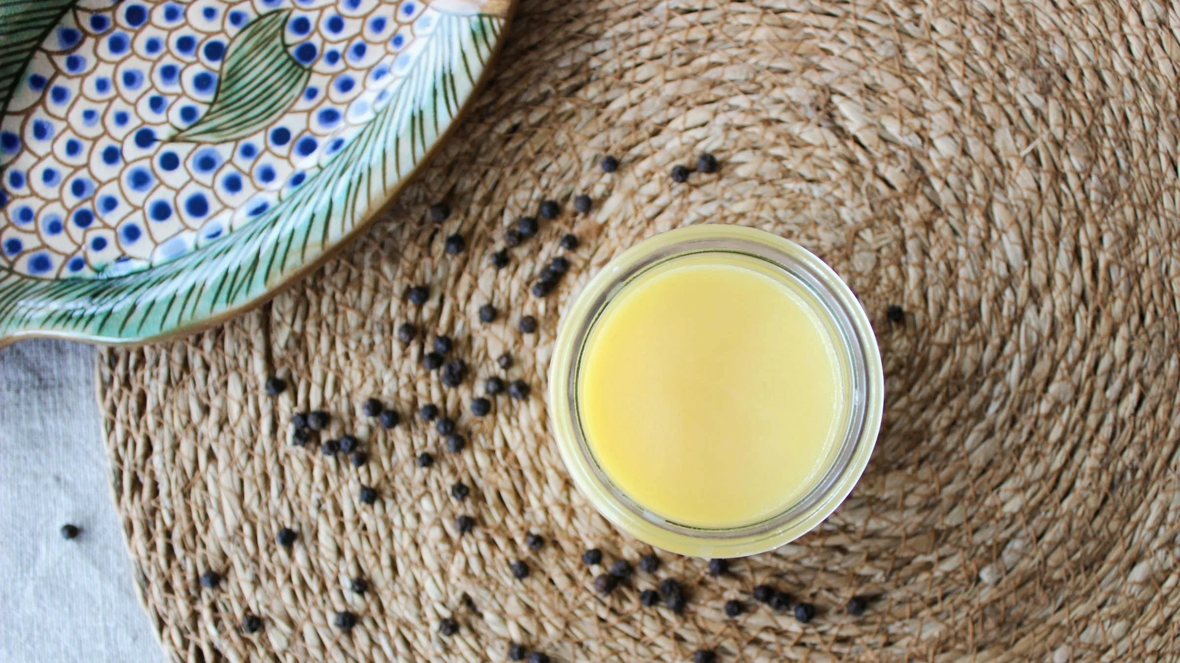 Selbstgemachtes Ghee im Glas