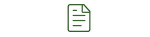 A black icon of a paper document with lines of text and a fold at the top right corner, on a dark background.