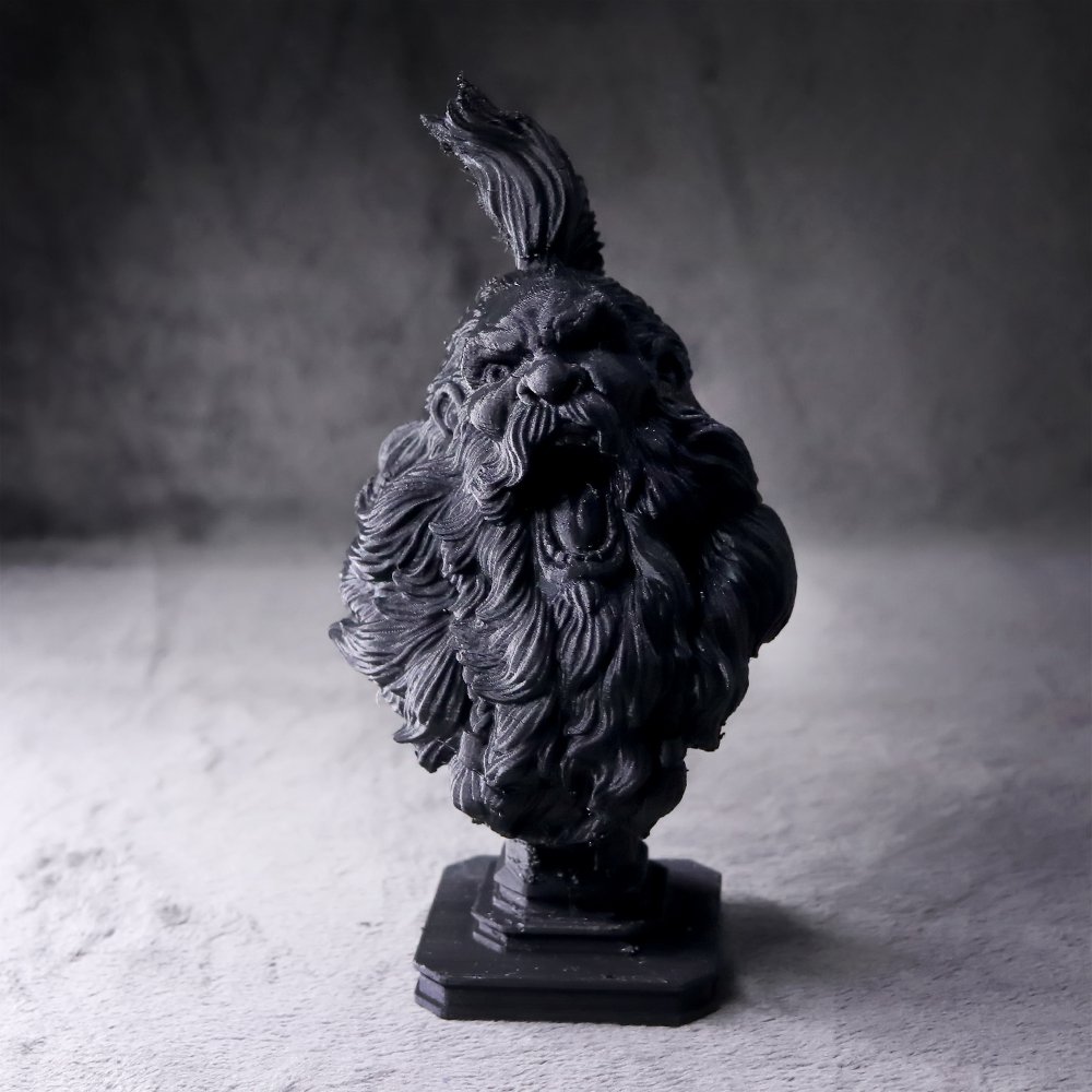 3D 프린팅으로 제작된 16cm 높이의 흉상 모형