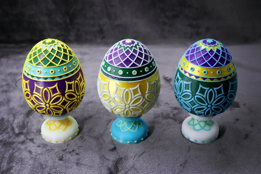 5컬러 멀티 3D 프린팅으로 제작된 모형