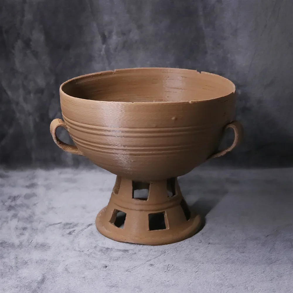 스텔라무브 3D 프린터로 재현한 경남 창원 삼국시대 고배파수대부완 문화재 복제 모형