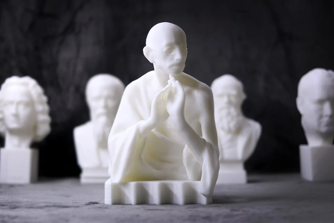 스텔라무브 3D 프린터로 제작한 간디 흉상 모형