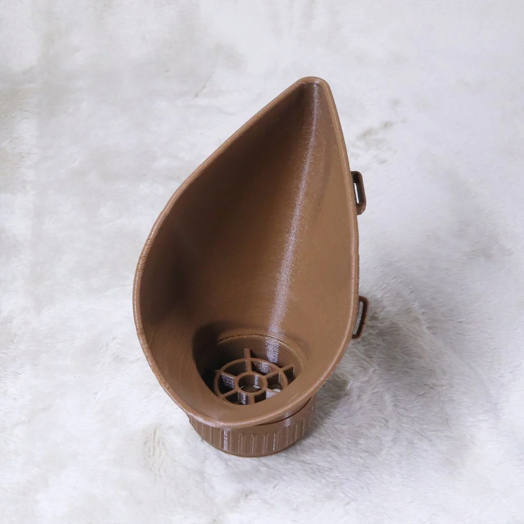 3D 프린팅으로 제작된 필터 마스크 모형