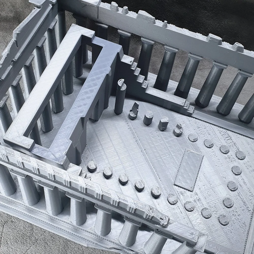 스텔라무브 3D 프린터로 정교하게 재현한 54×24×15cm 크기의 고대 그리스 파르테논 신전 건축 모형