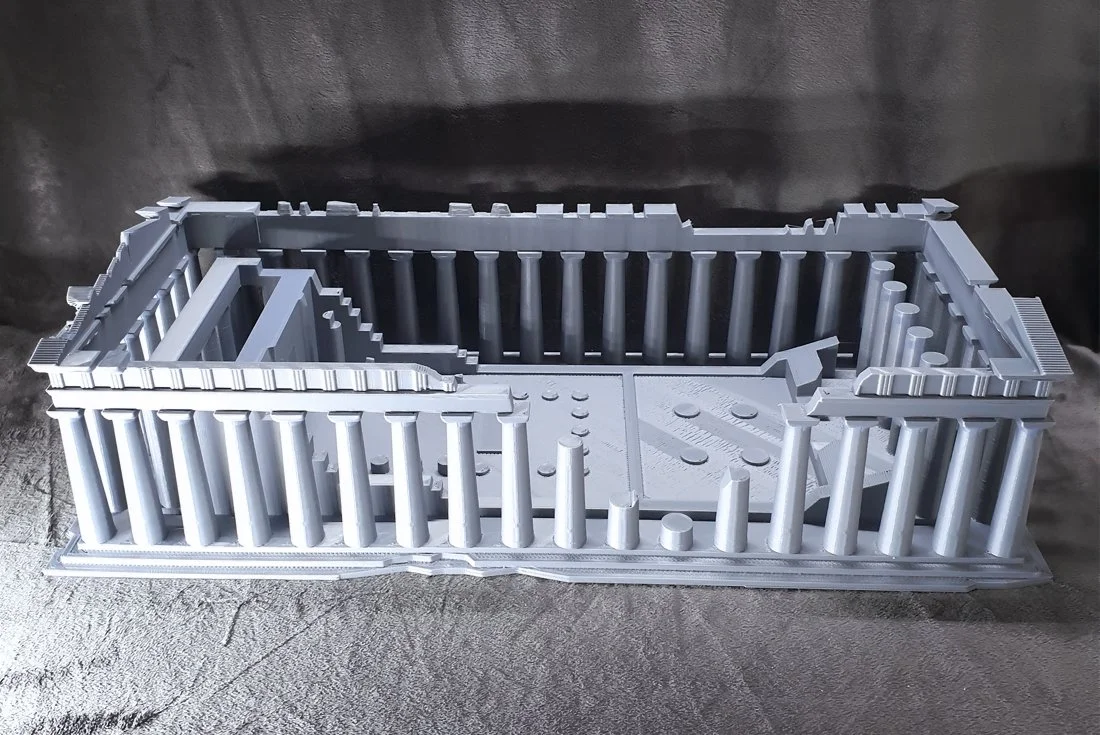 스텔라무브 3D 프린터로 정교하게 재현한 54×24×15cm 크기의 고대 그리스 파르테논 신전 건축 모형