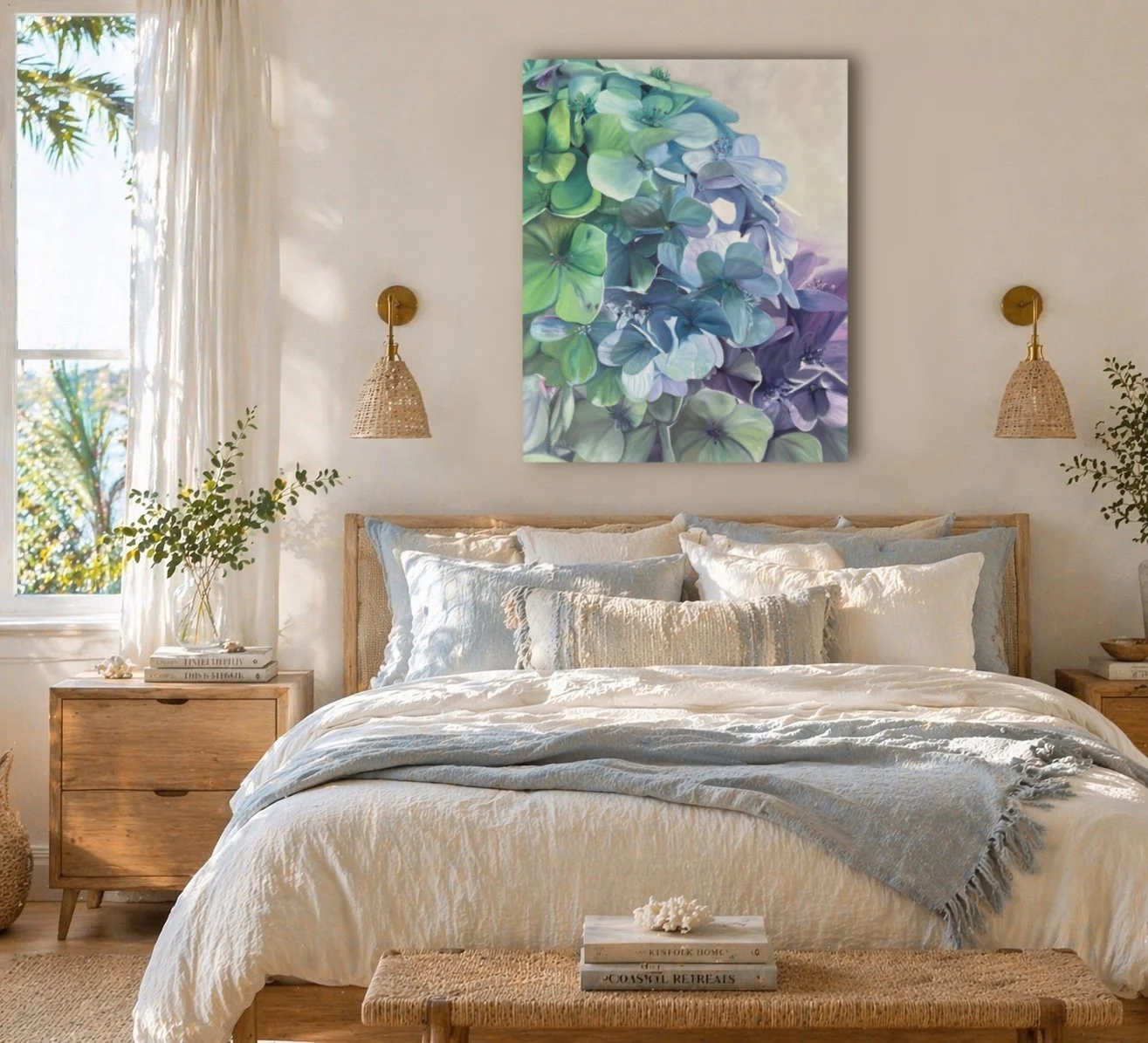 Hydrangea-symphony -oil-painting-bedroom-mockup.jpg.JPG