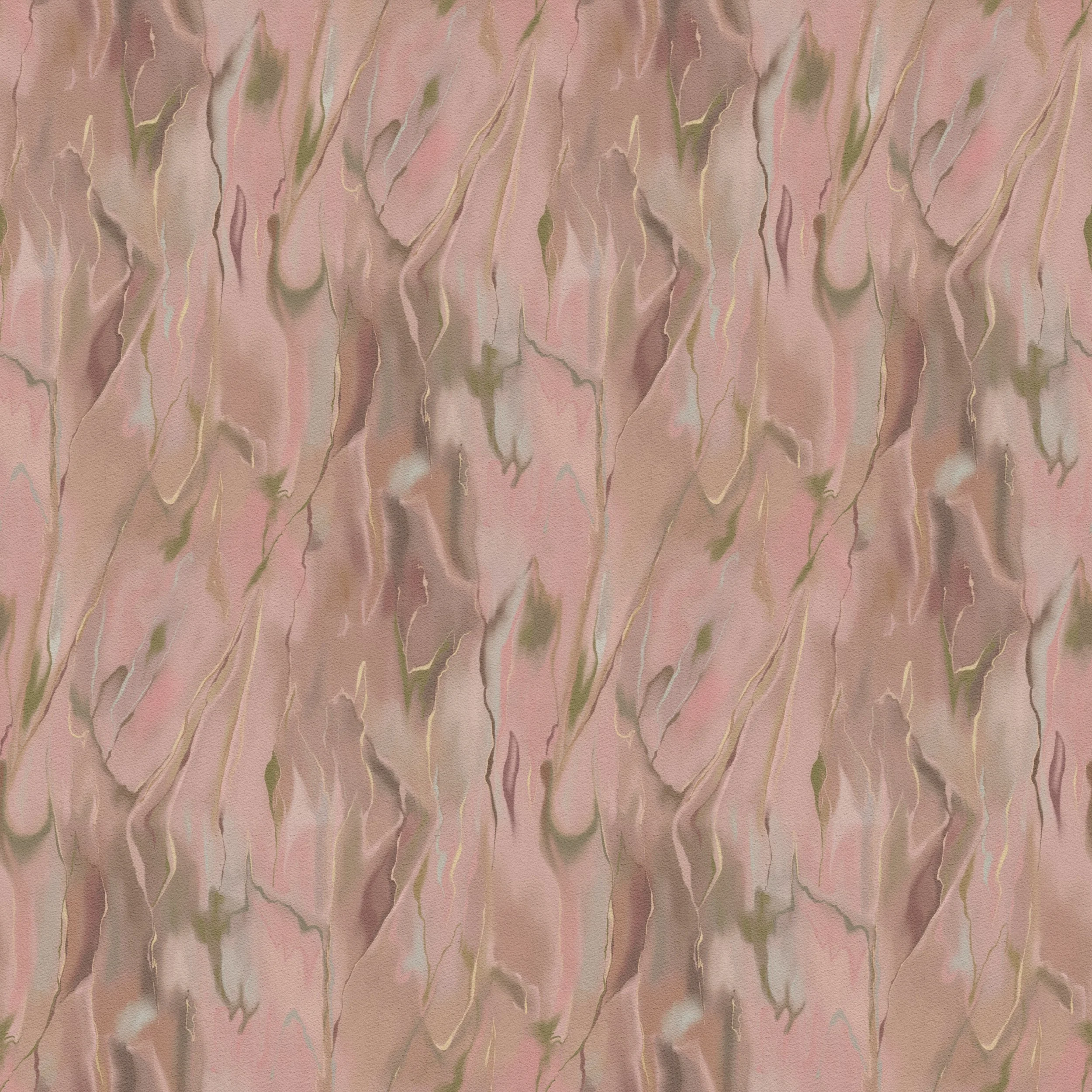 Eucalyptus Bark Drift Pink - Painterly eucalyptus bark texture with a soft organic movement.
