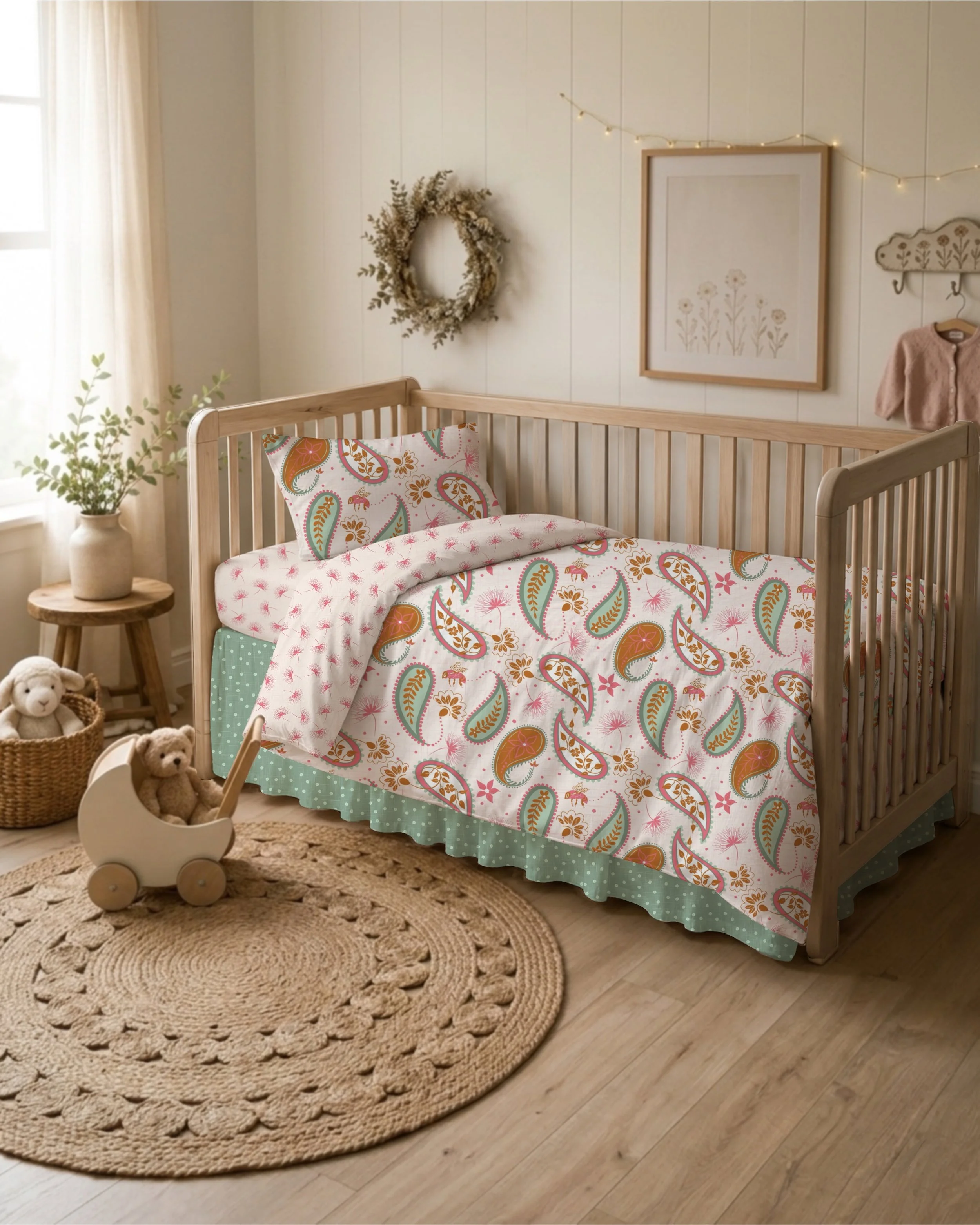 Paisley Toss Garden | Dandelion Toss | French Knot Toss
