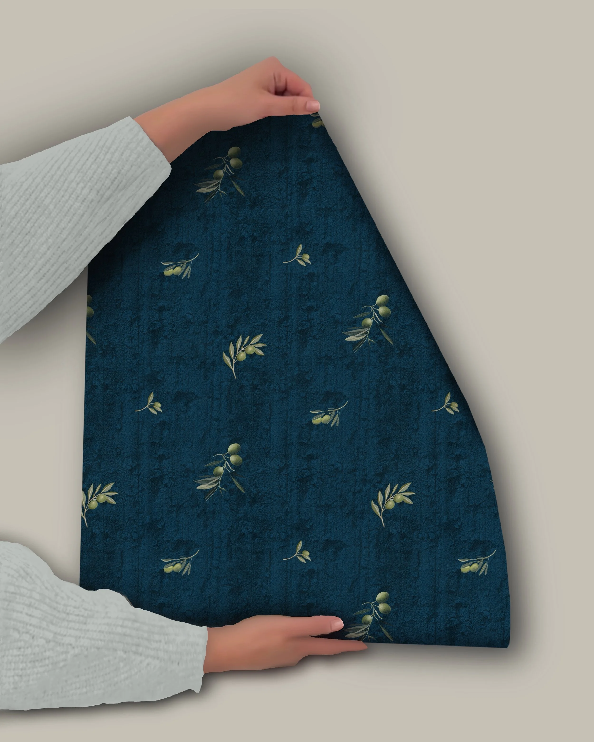Olive Grove Ditsy - Dark Blue