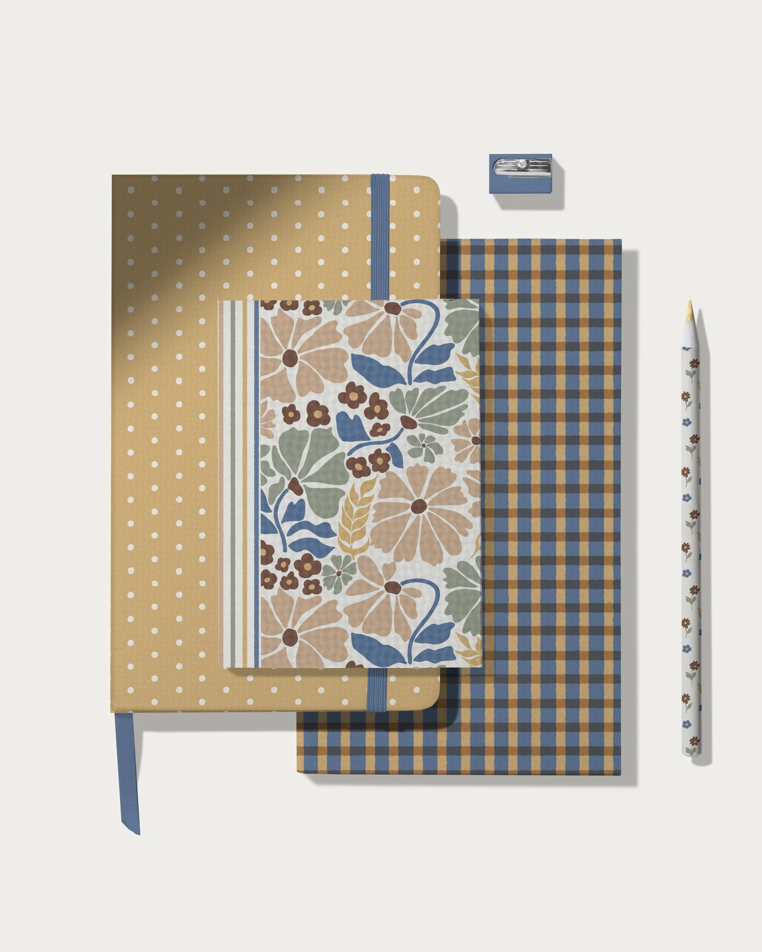 Flour Sack Prairie Floral | Prairie Pantry Dot | Washed Country Check
