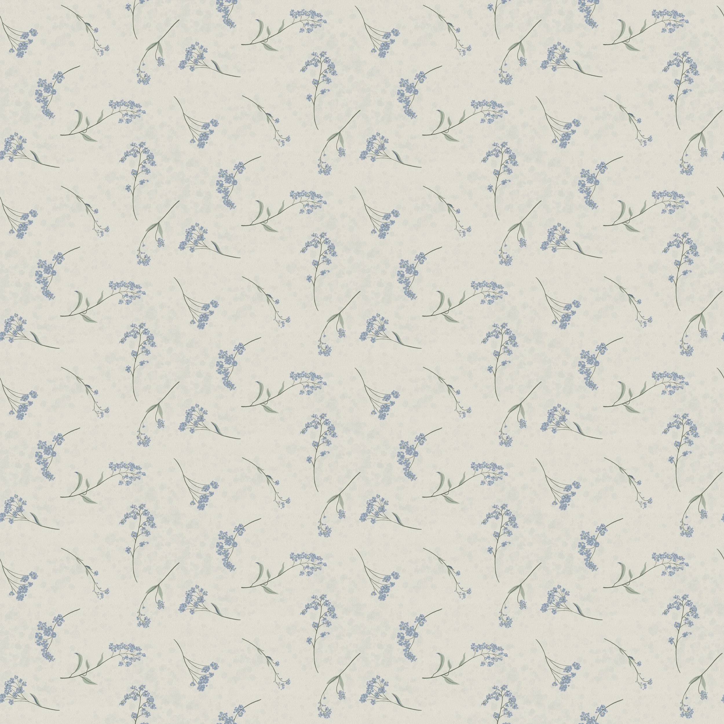 Forget Me Not Whisper - A calm, romantic coordinate inspired by pressed garden keepsakes.