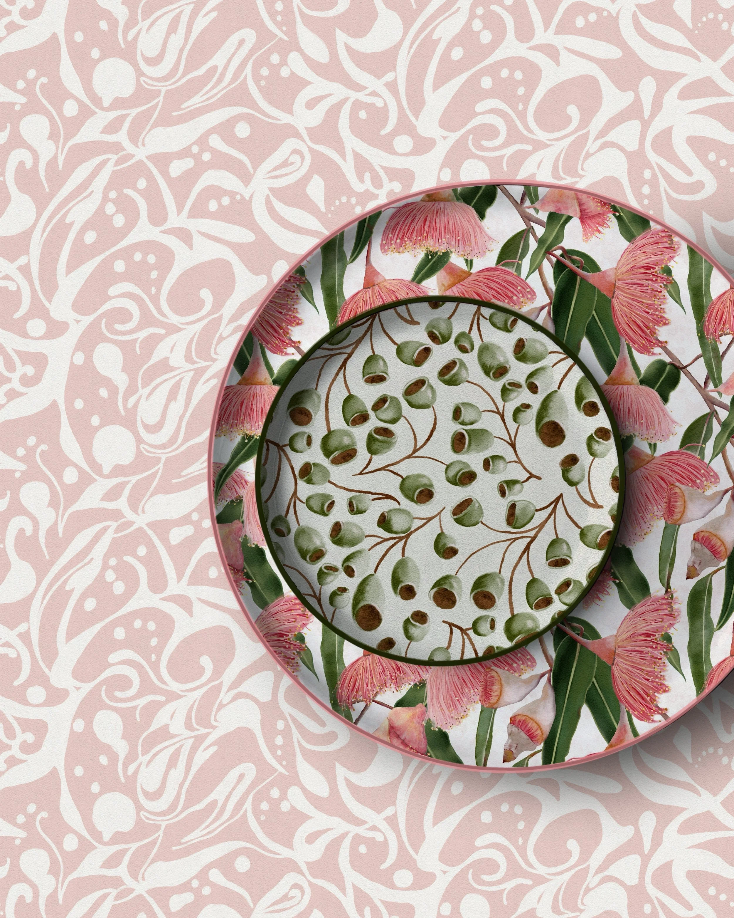 Bushfloor Whorls | Gum Blossom Blush | Gumnut Meadow