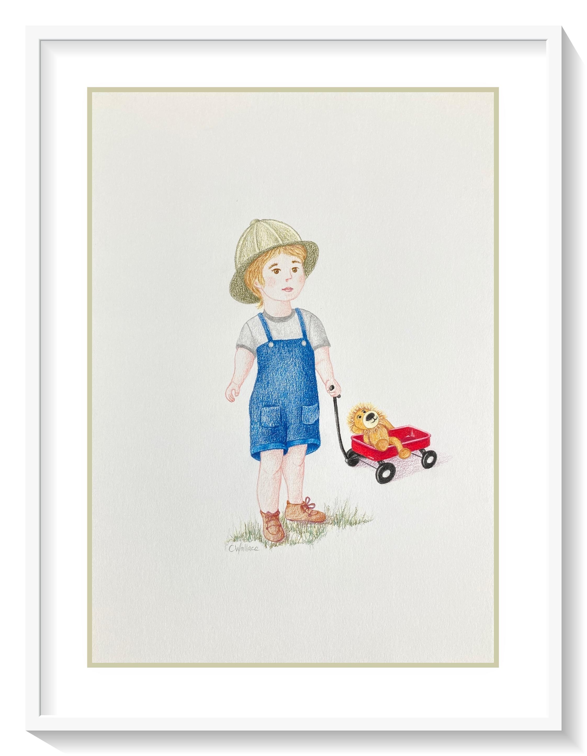 Urban-kids-boy-with-red-wagon-drawing-framed.jpg.png