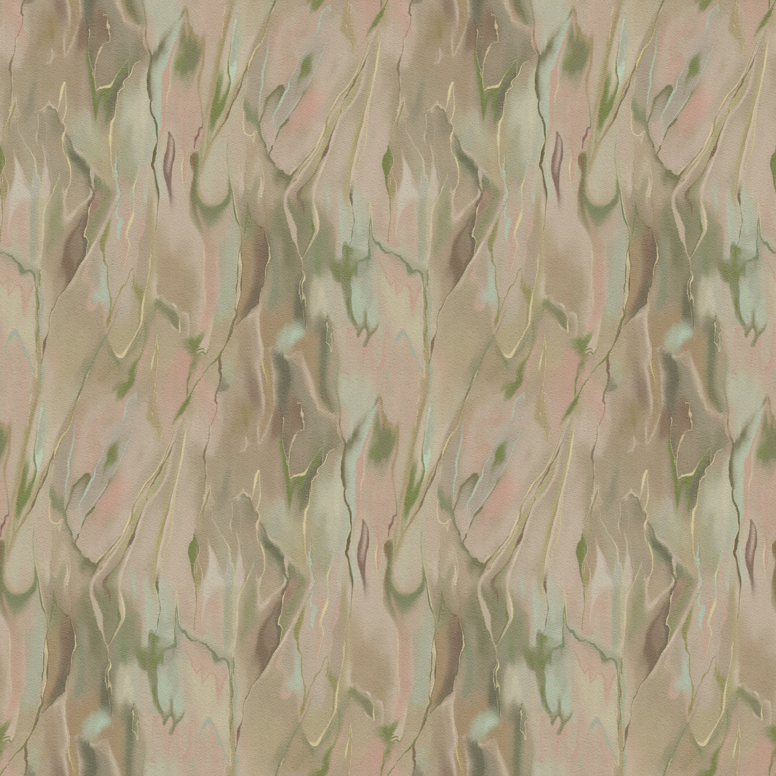 Eucalyptus Bark Drift Sage - Painterly eucalyptus bark texture with soft organic movement.