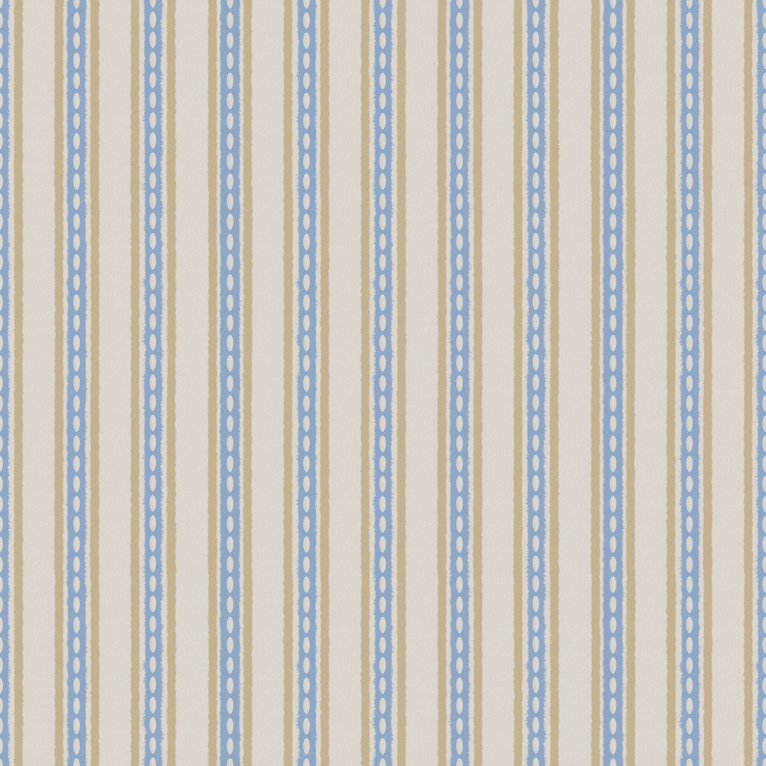 Stitched Ticking - Seabreeze