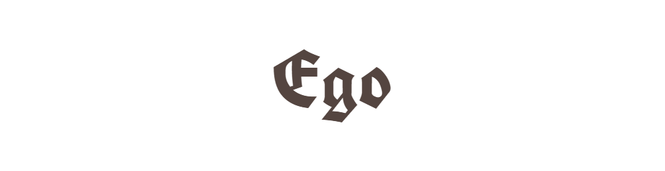 Logo de type graffiti avec le texte 'Ego'.