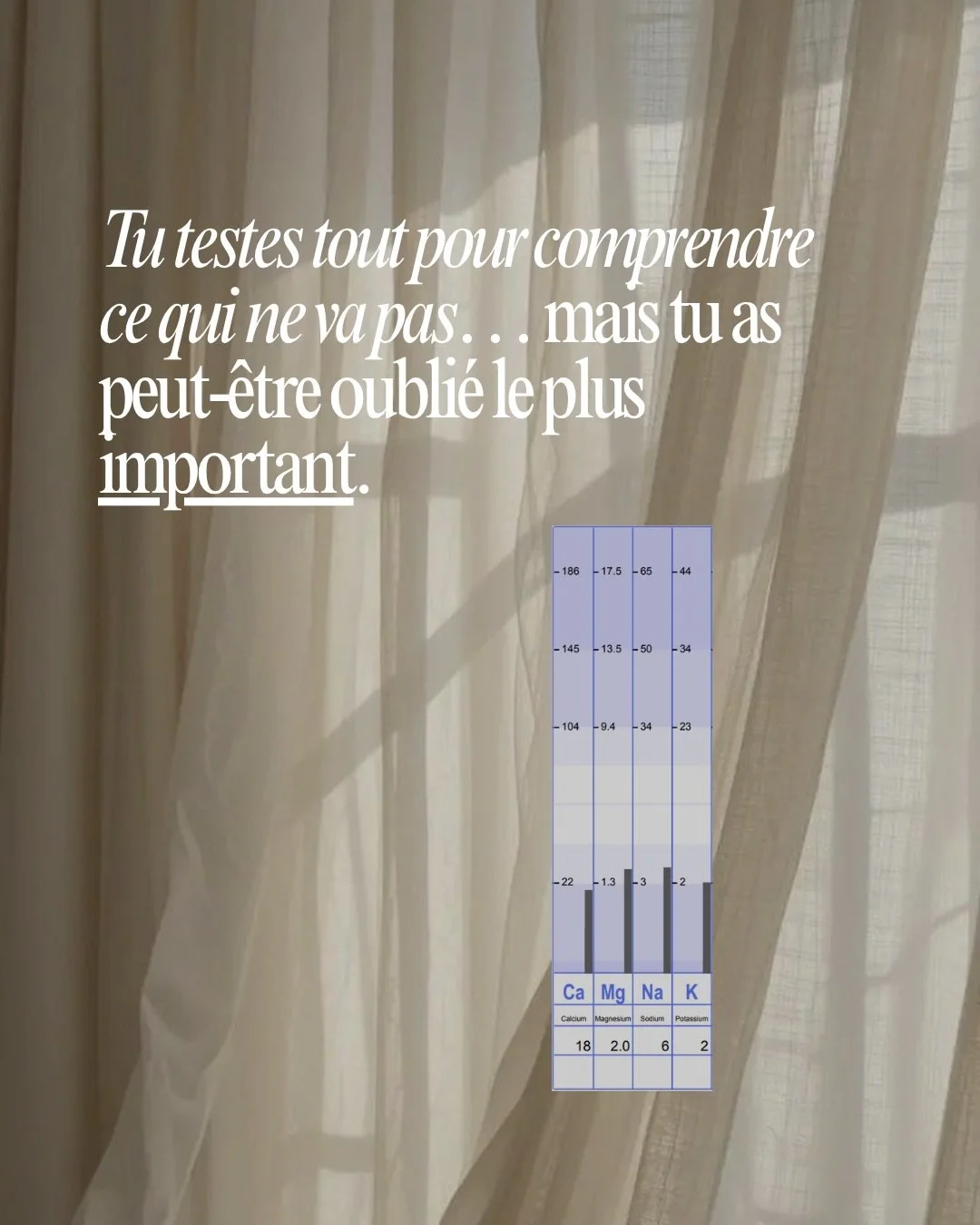 | Voil&agrave; une bonne raison de parler &eacute;lectrolytes. 

Si tu veux en savoir plus sur l&rsquo;HTMA, commente &laquo;&nbsp;HTMA&nbsp;&raquo; et je t&rsquo;envoie les infos. 

Et justement, j&rsquo;en parlerai lors de mon prochain webinaire gr