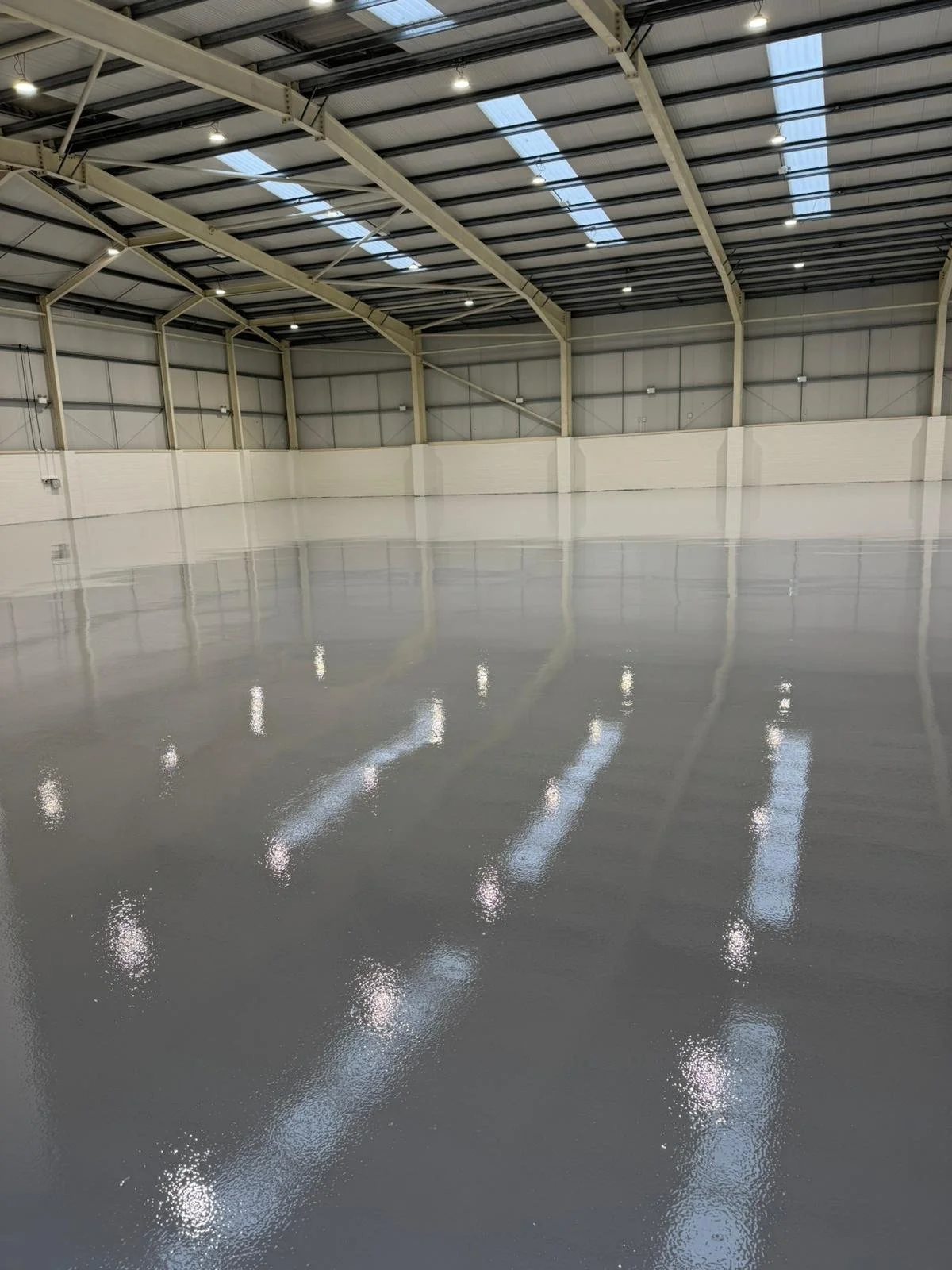 a commercial resin flooring project.