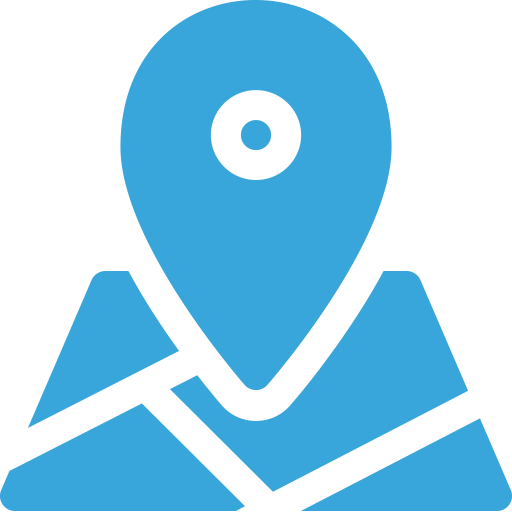 Icon of a pin location on a map