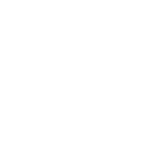 a white icon of a weight.