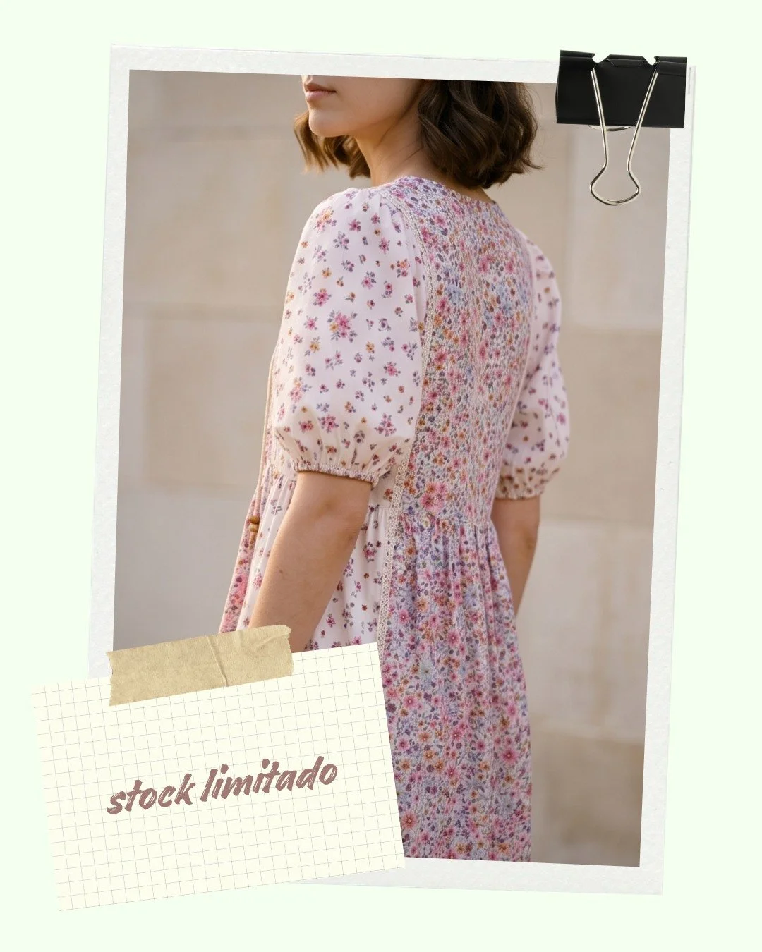 Hecho en algod&oacute;n 100%, fluido y transpirable.
Corte midi que alarga la silueta.
Estampado floral en tonos rosa y lila.
Perfecto para el d&iacute;a a d&iacute;a, la playa o una cena de verano.
 #modasostenible #hechoenespa&ntilde;a #hechoagalic