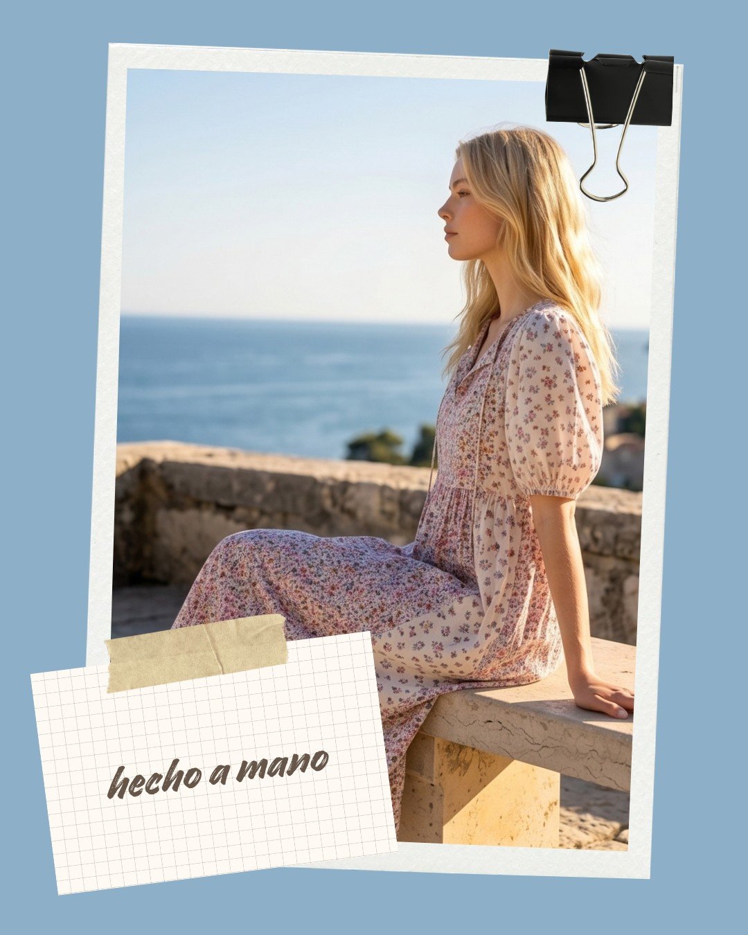 Hecho en algod&oacute;n 100%, fluido y transpirable.
Corte midi que alarga la silueta.
Estampado floral en tonos rosa y lila.
Perfecto para el d&iacute;a a d&iacute;a, la playa o una cena de verano.
#modasostenible #hechoenespa&ntilde;a #hechoagalici