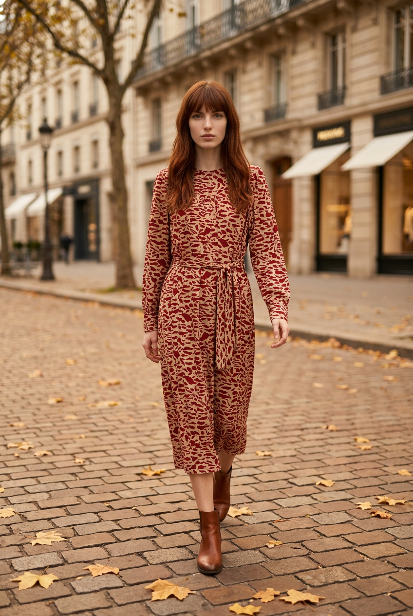 Vestido Midi en Viscosa