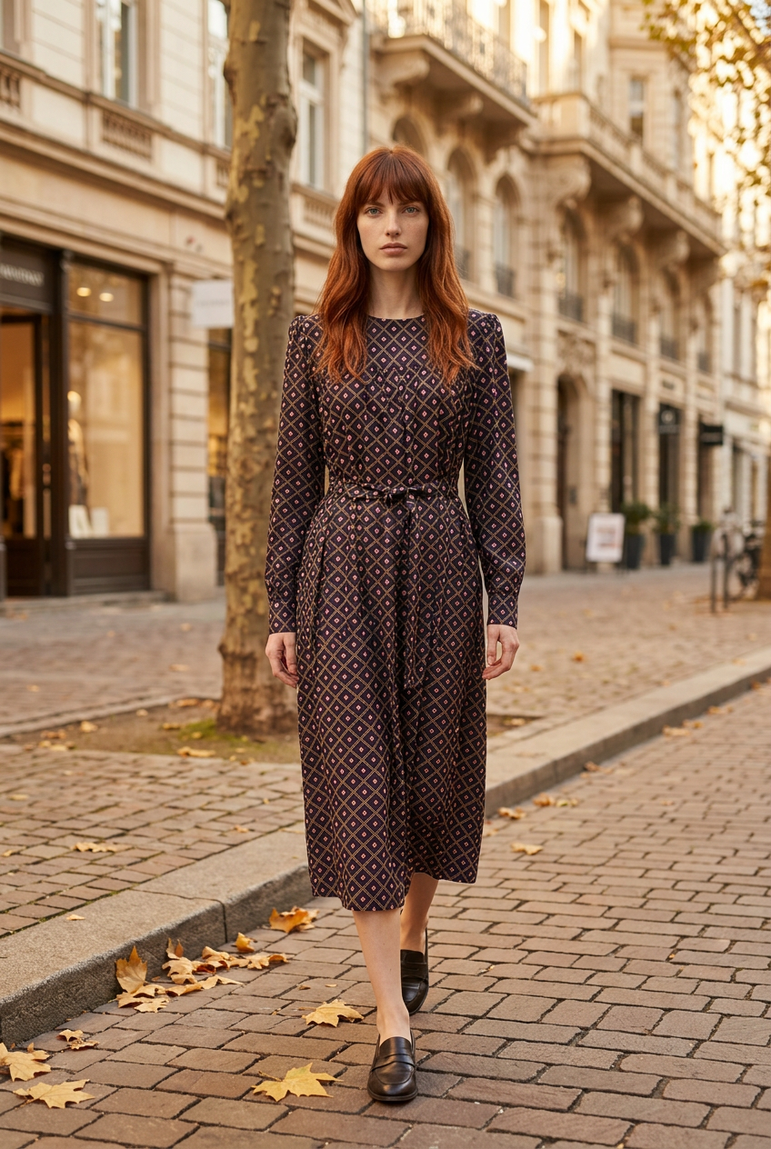 Vestido Midi en Viscosa