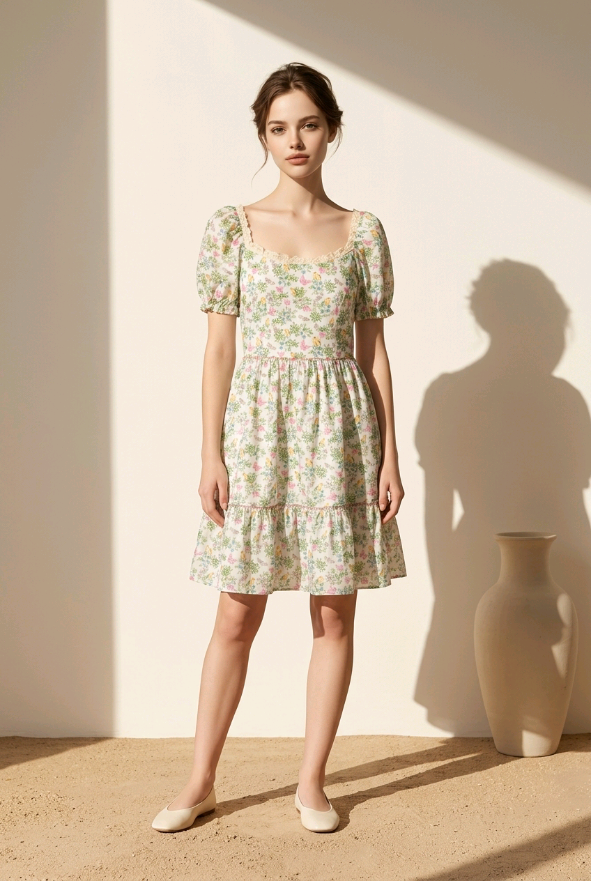 Vestido Corto Primavera