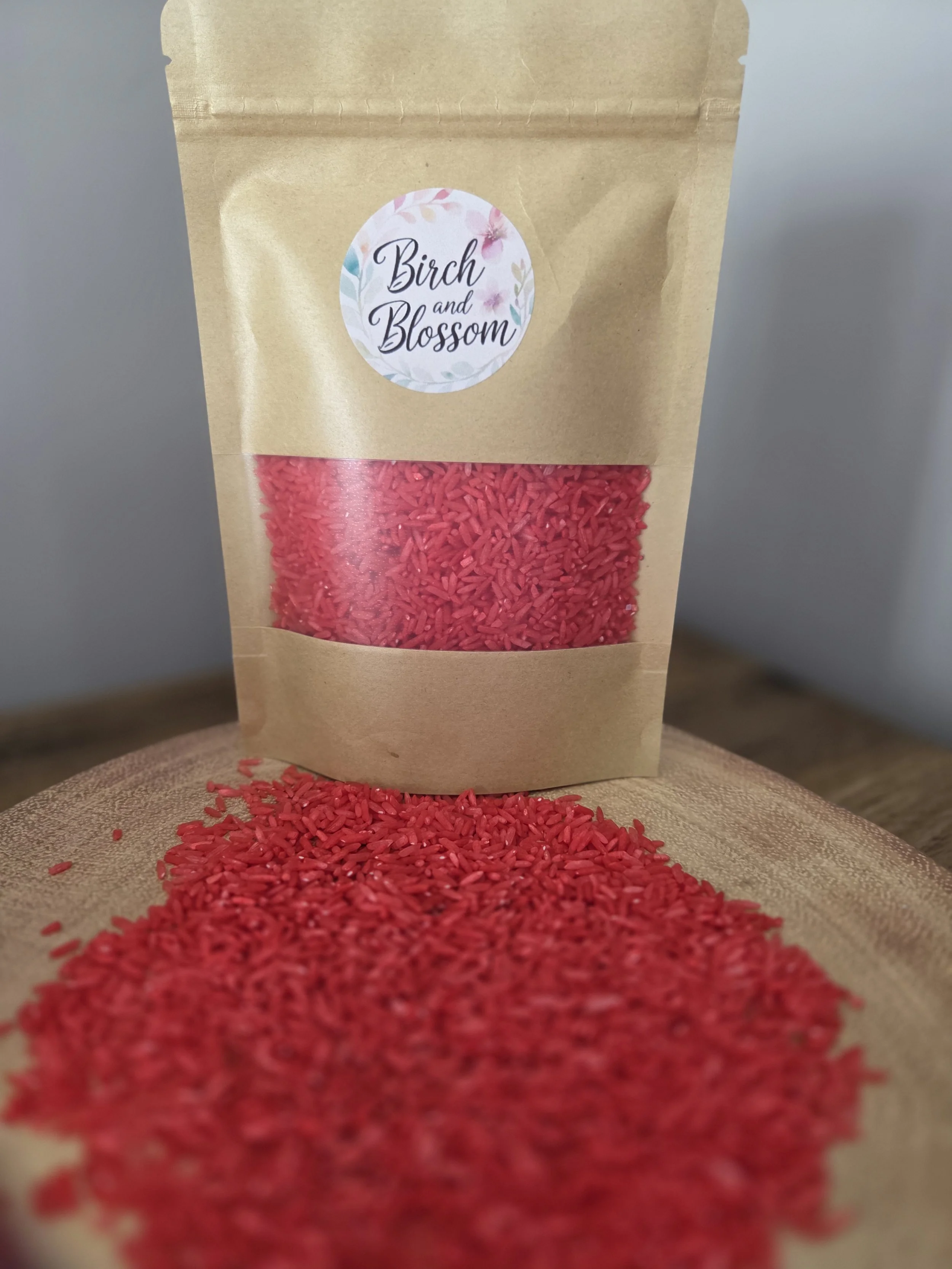 Red Base Sensory Rice