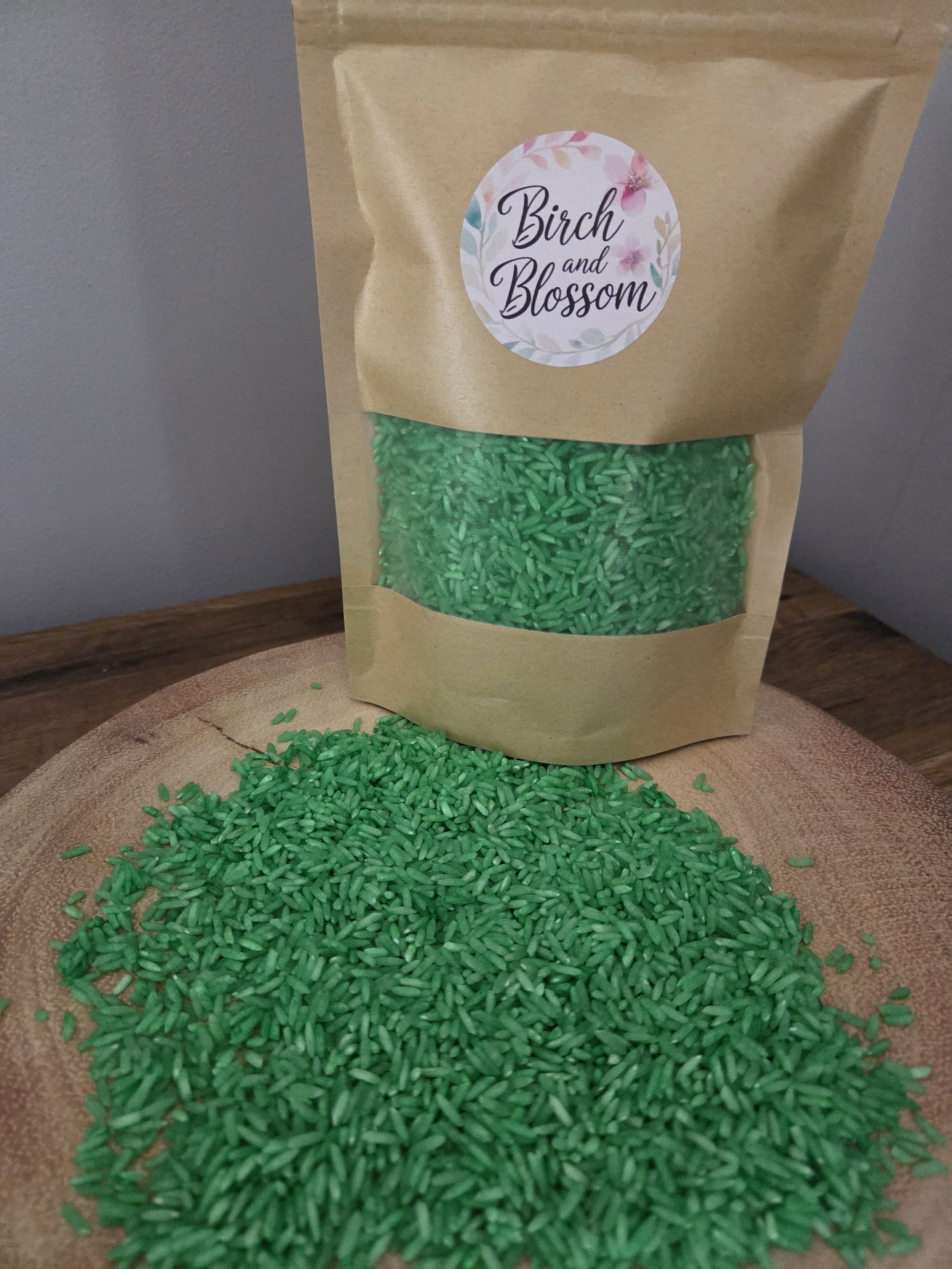 Dark Green Base Sensory Rice