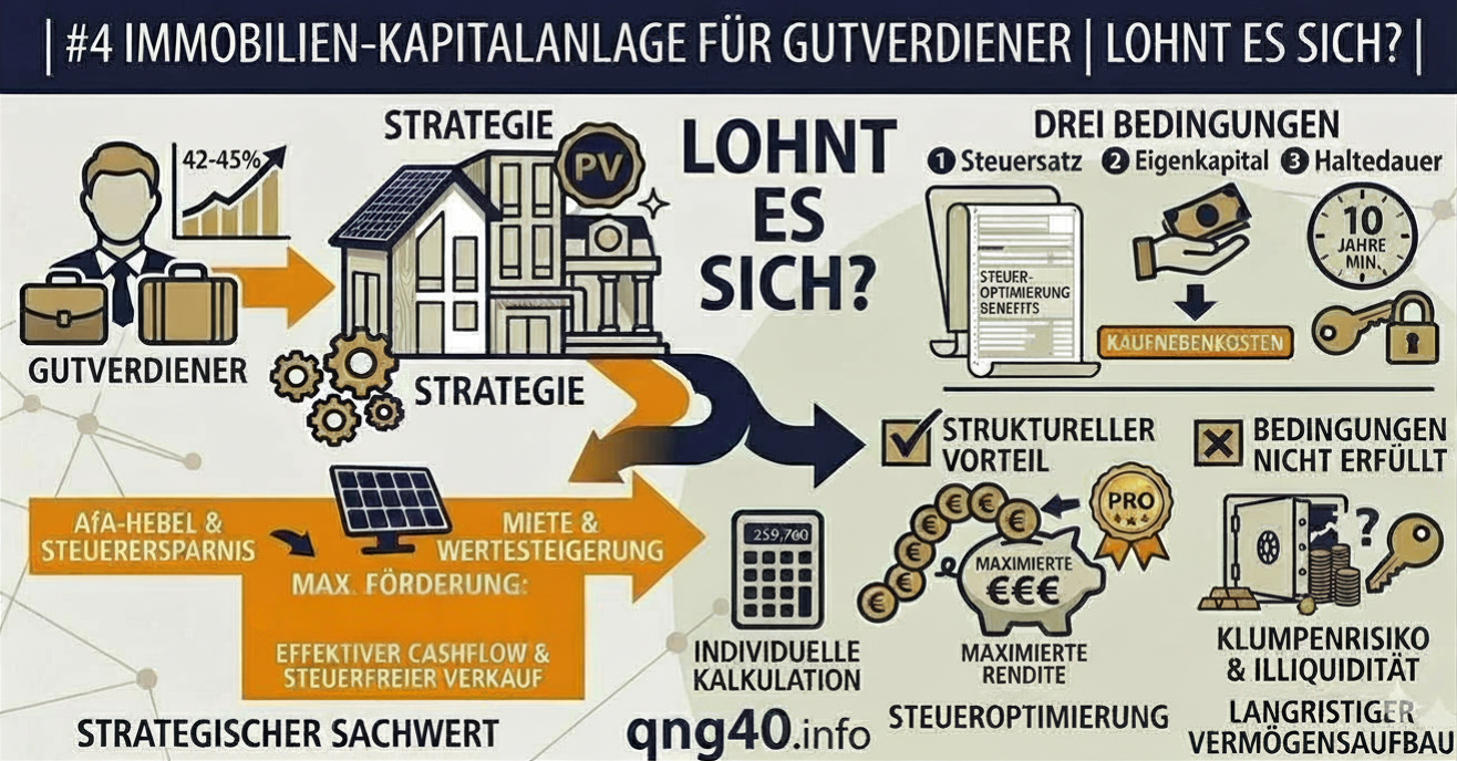 Immobilie als Kapitalanlage für Gutverdiener mit Spitzensteuersatz