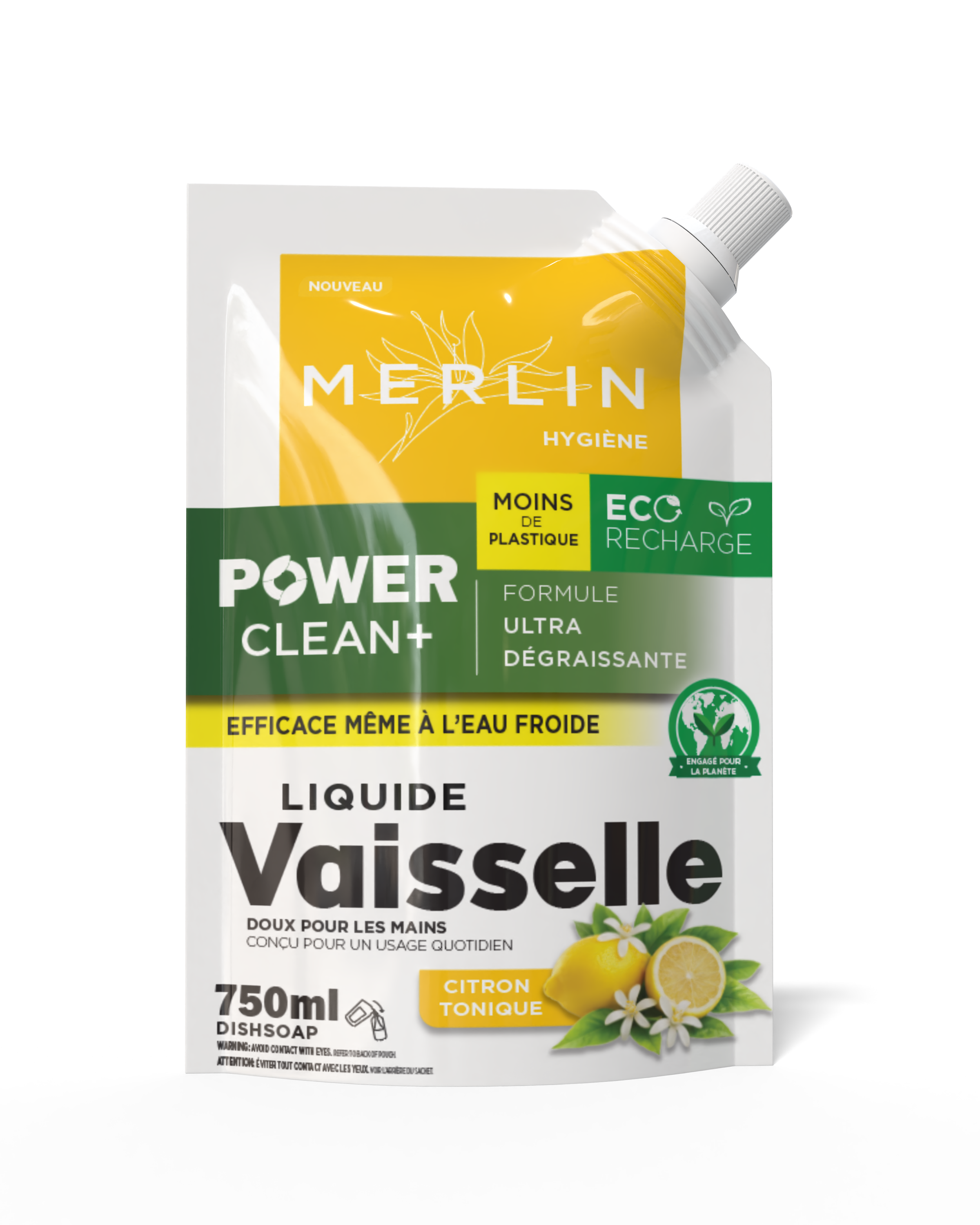 Merlin Power Clean + Dishwash / Dishsoap Refill made in Mauritius
