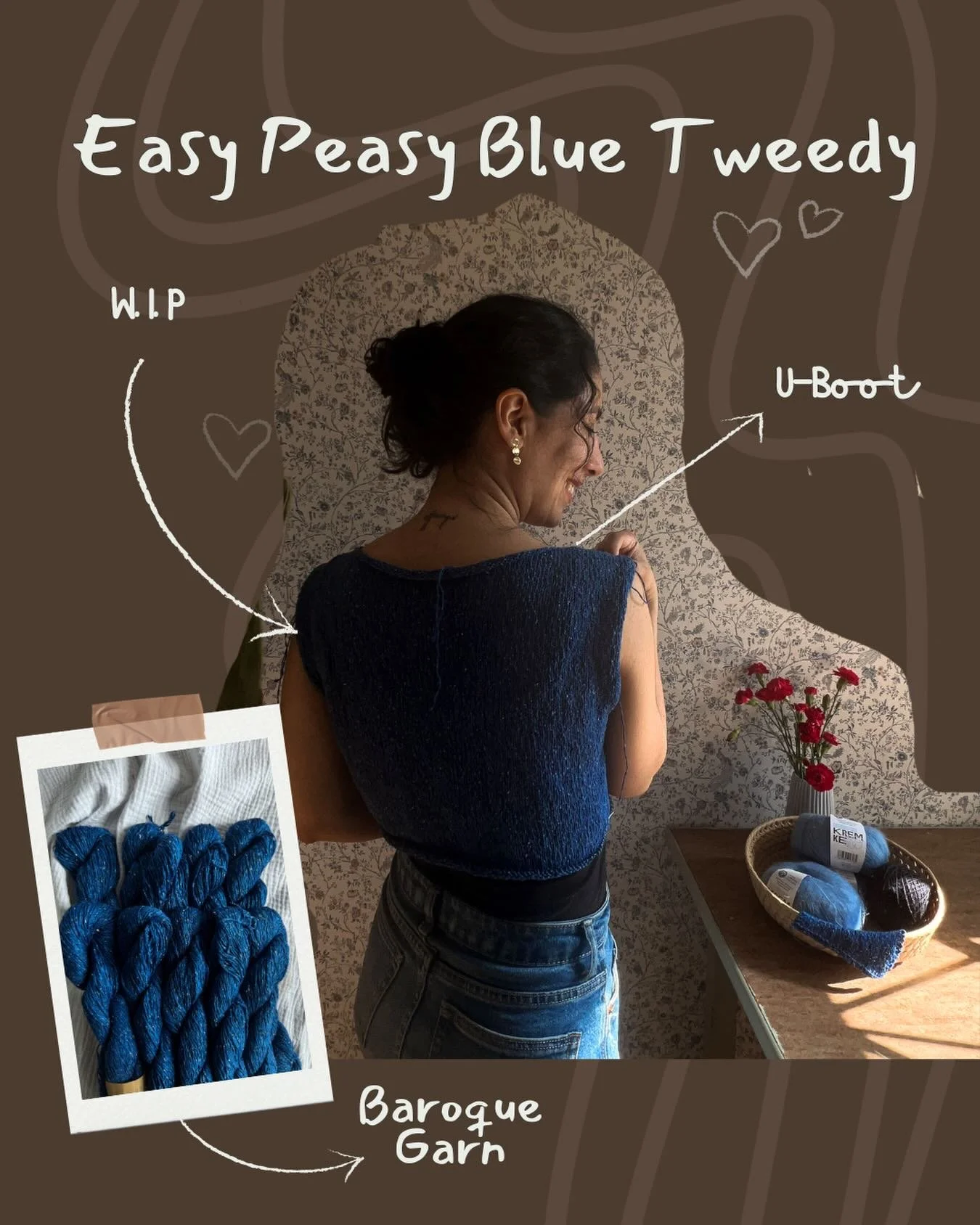 WIP
My &ldquo;Easy Peasy Blue Tweedy&rdquo; project is stalled. I decided to try Continental knitting, but it's been a challenge with this Baroque yarn. To all my German and Swiss friends, how do you do it? I'm finding it tough to manage the yarn... 