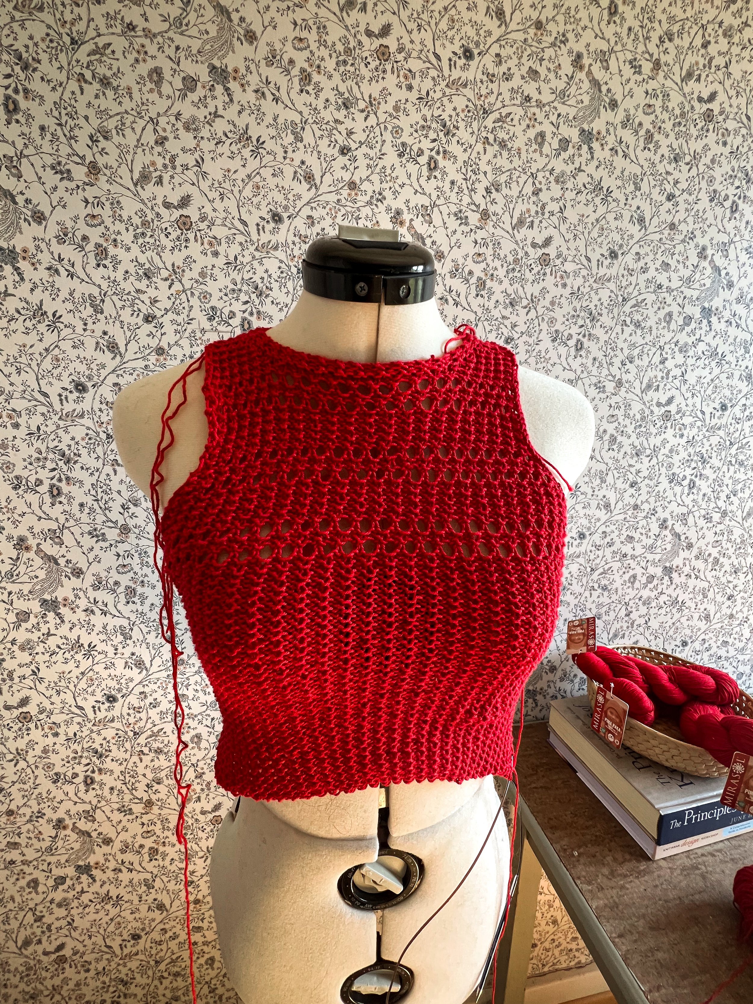 Lolita Top stricken: Meine Änderungen für eine bessere Passform