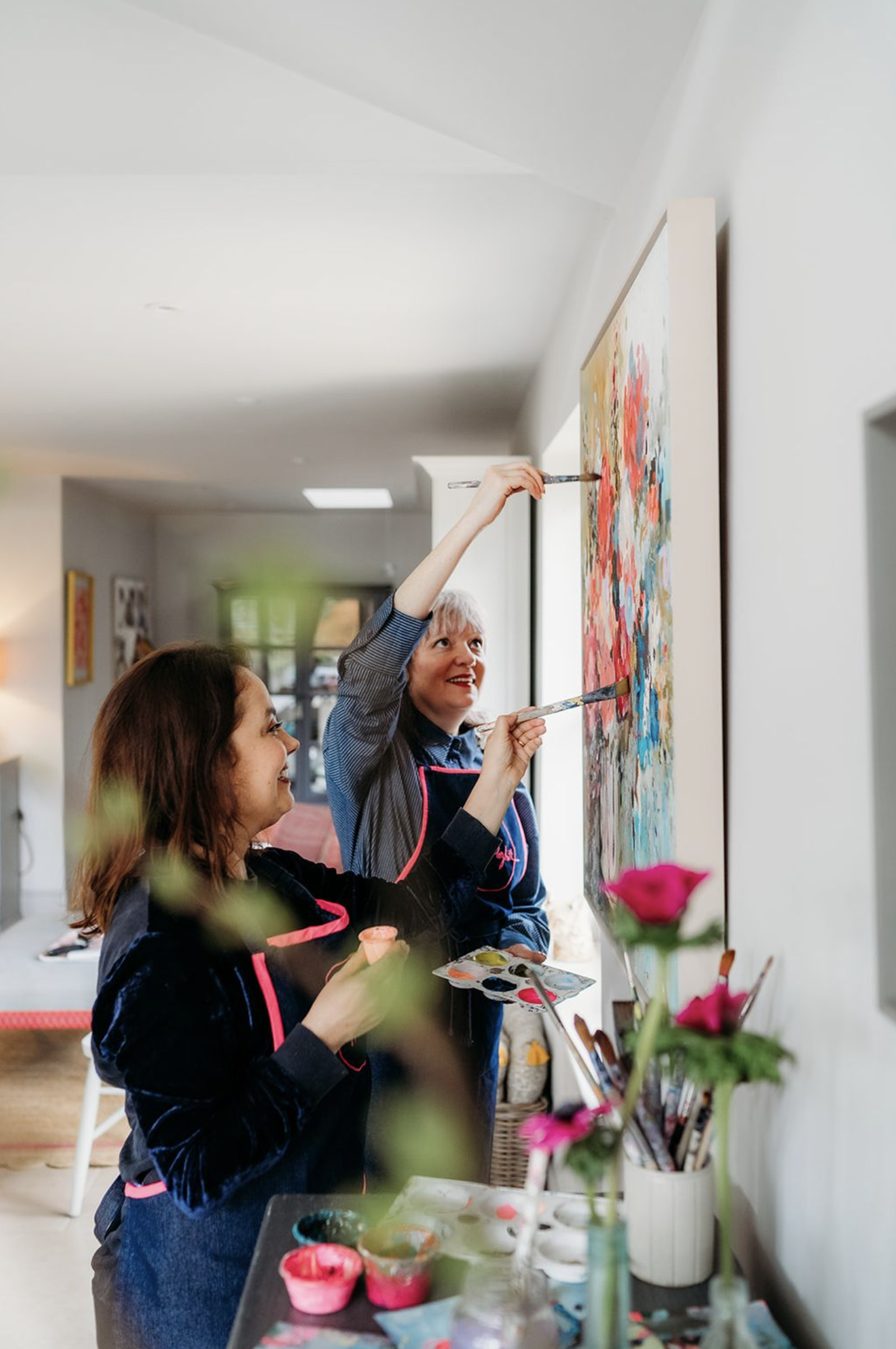 Portrait of artists Abi Tippetts and Roz Berkeley-Hill