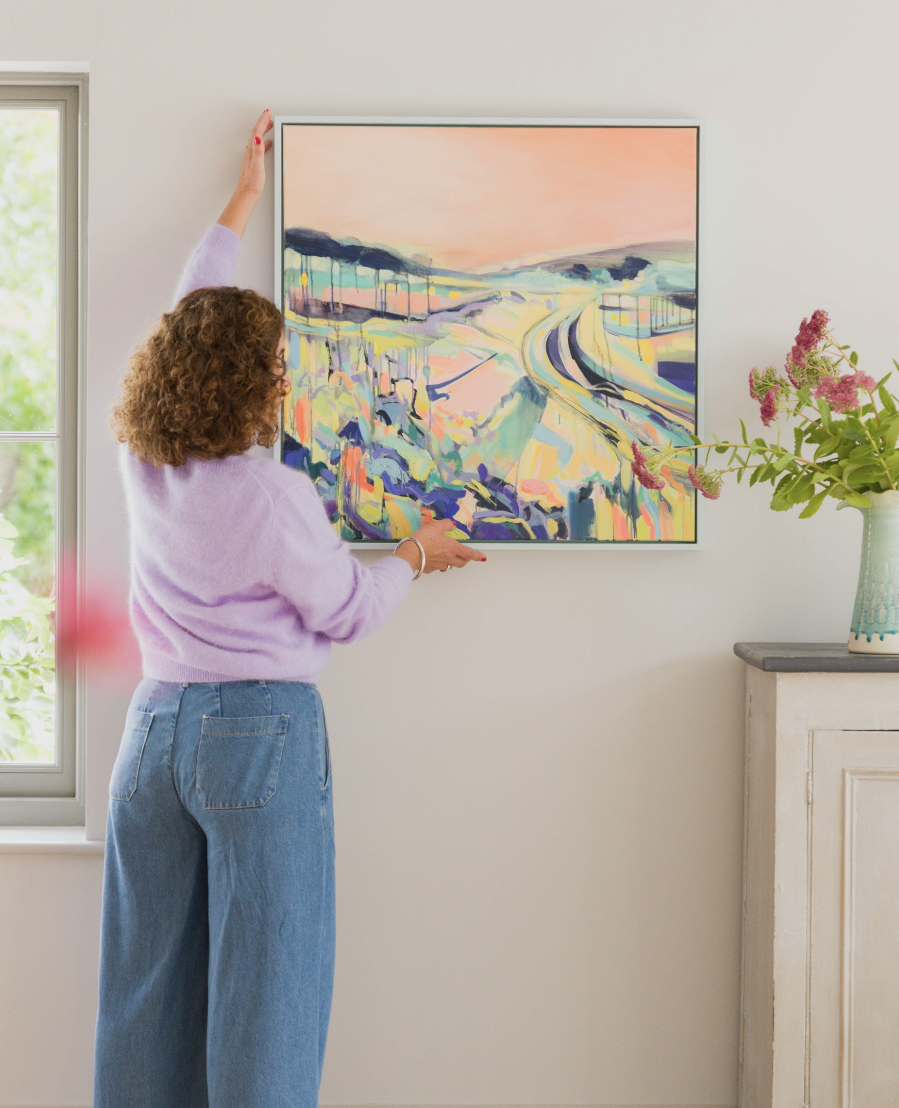 Nina Jex in her home gallery