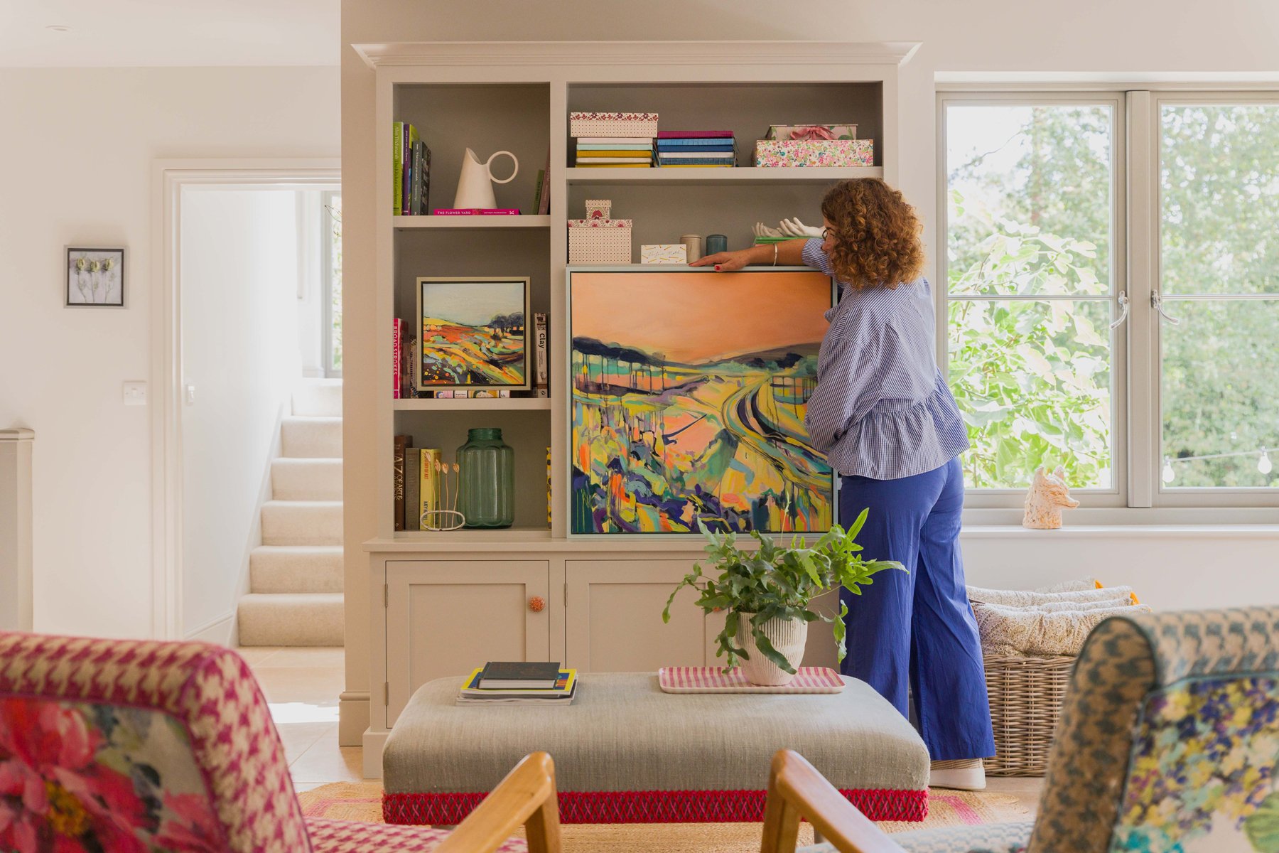 Original painting by Sarah Cox in the home of Nina Jex