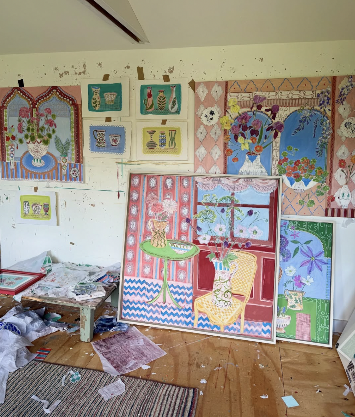 Artist Andrea Curtis' studio
