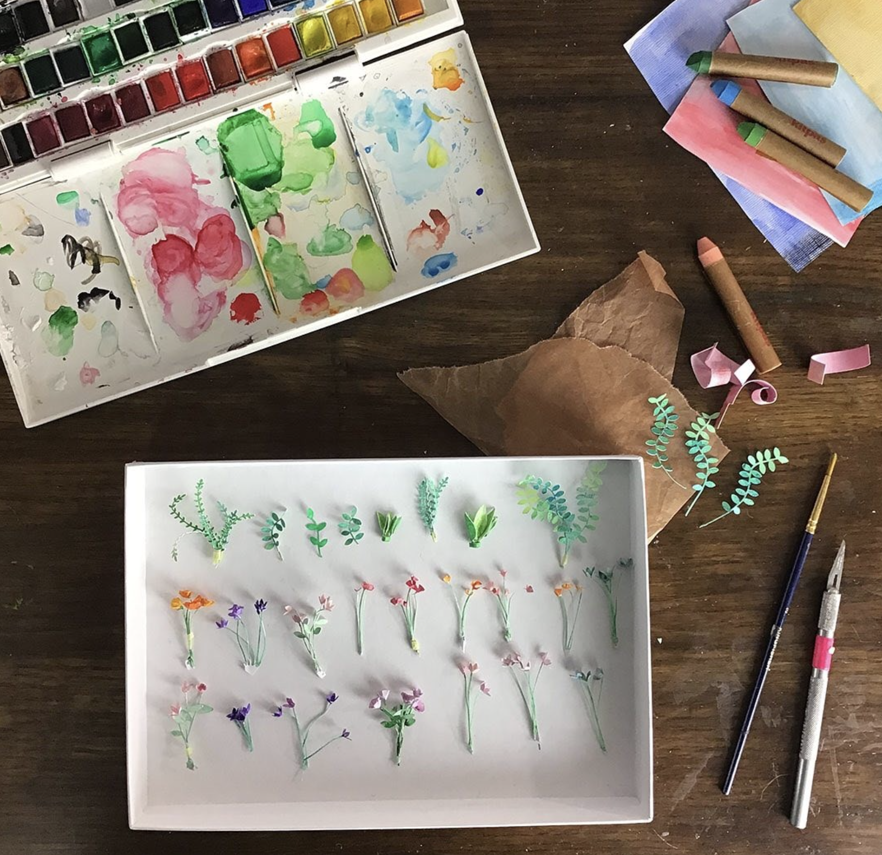 Detail from artist Lucy Dorothy Nichols' studio