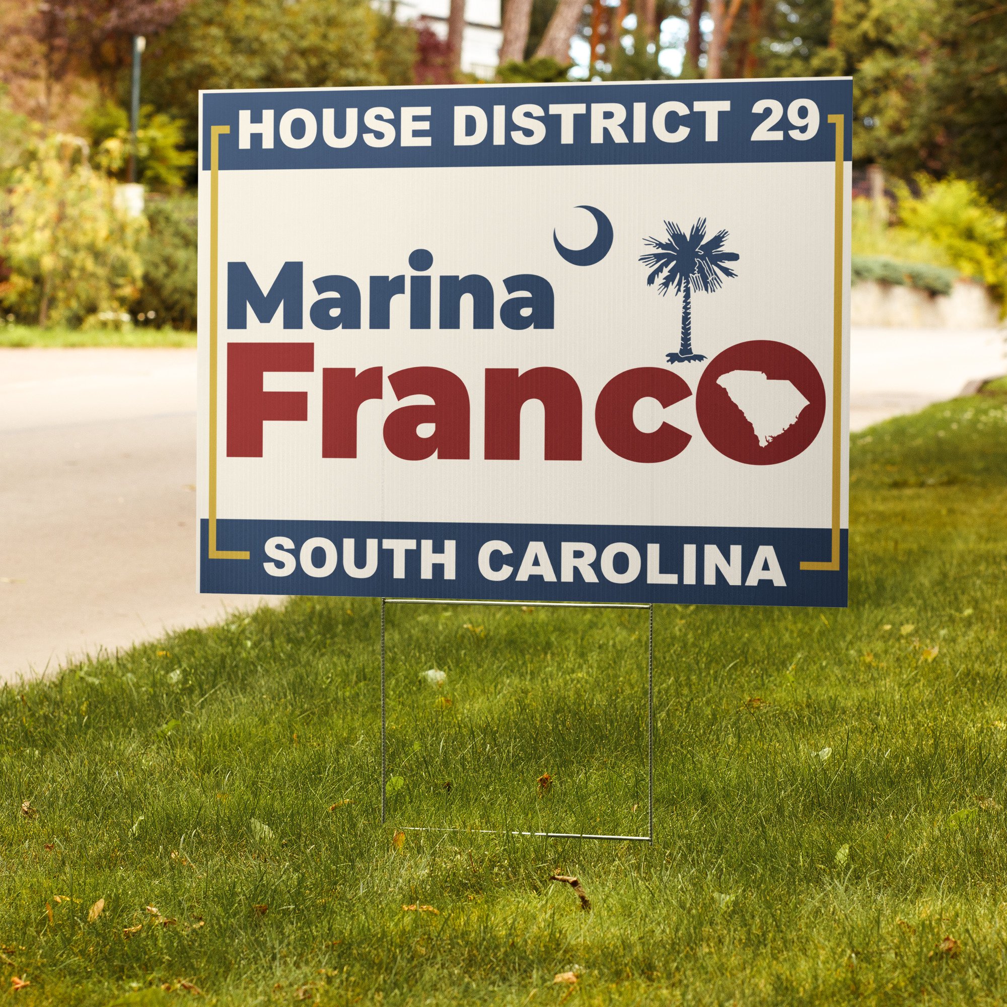 Marina Franco - Yard Sign