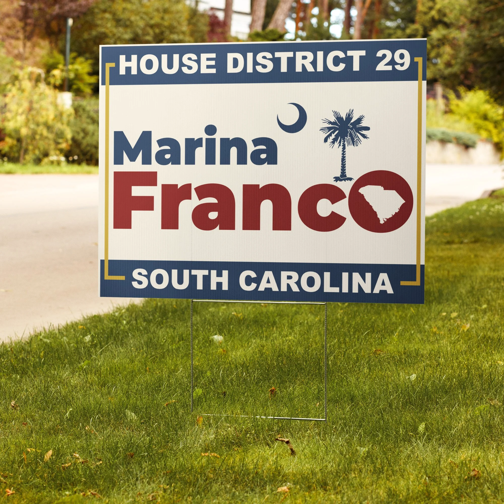 Marina Franco - Yard Sign