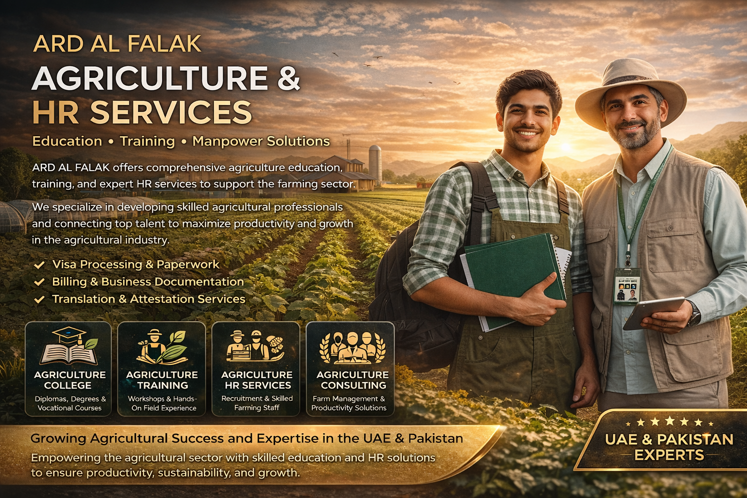 AGRICULTURE TRANING AND HR