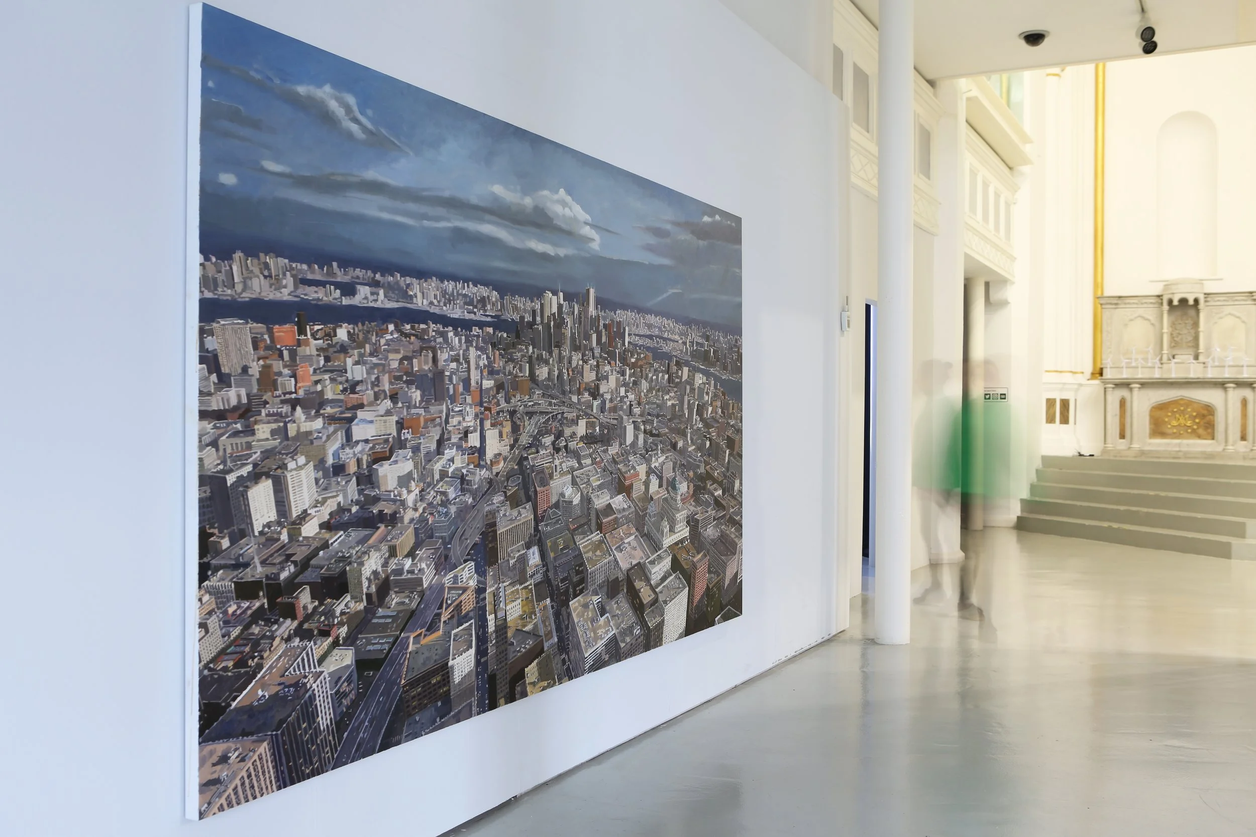 'Unreal Engine – Megacity (The Matrix)' installation view 'Empathy Lab' Highlanes Gallery Drogheda, 2024