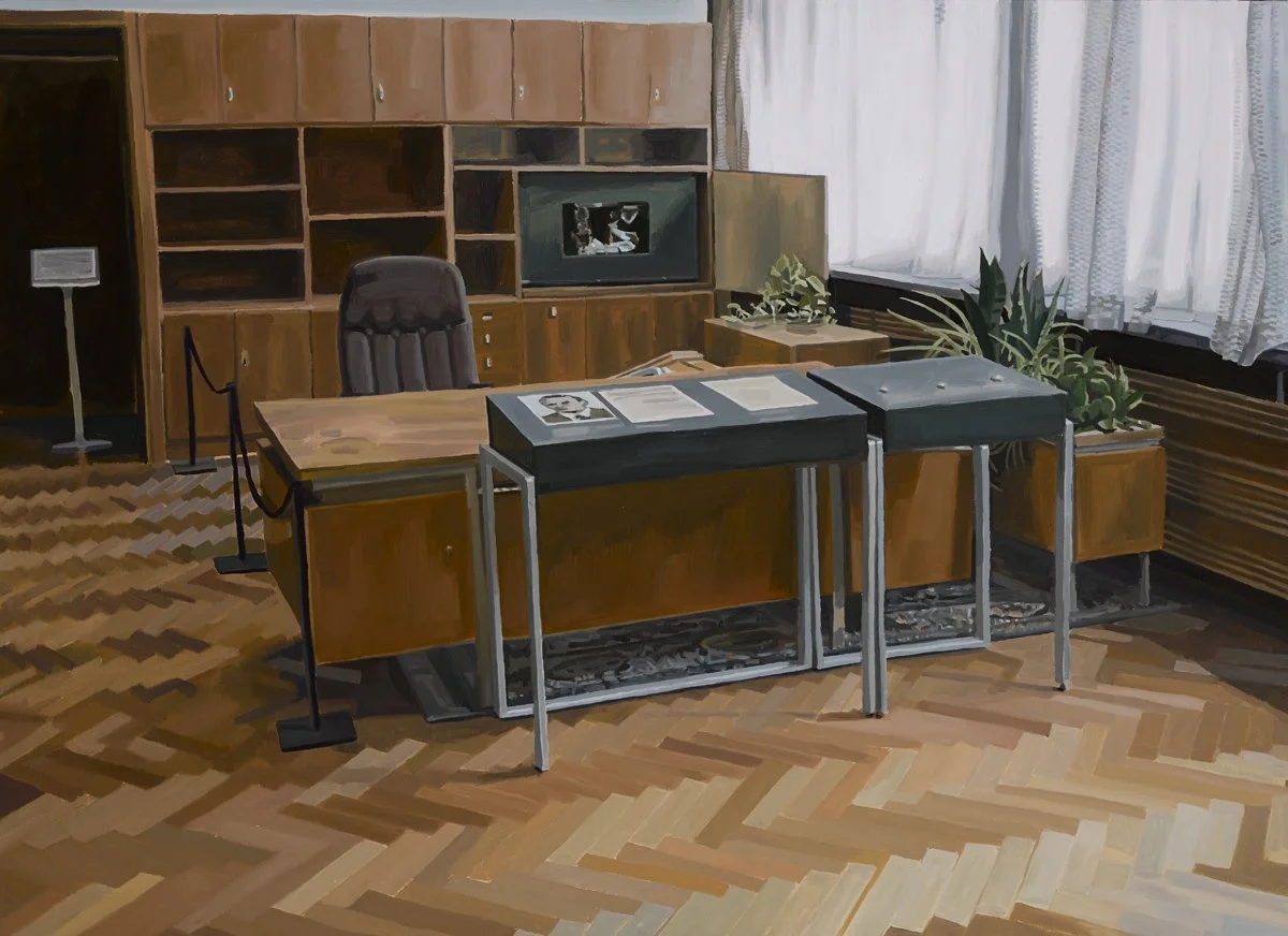 'Stasi Museum II' 2017, Oil on canvas, 80 x 120 cms