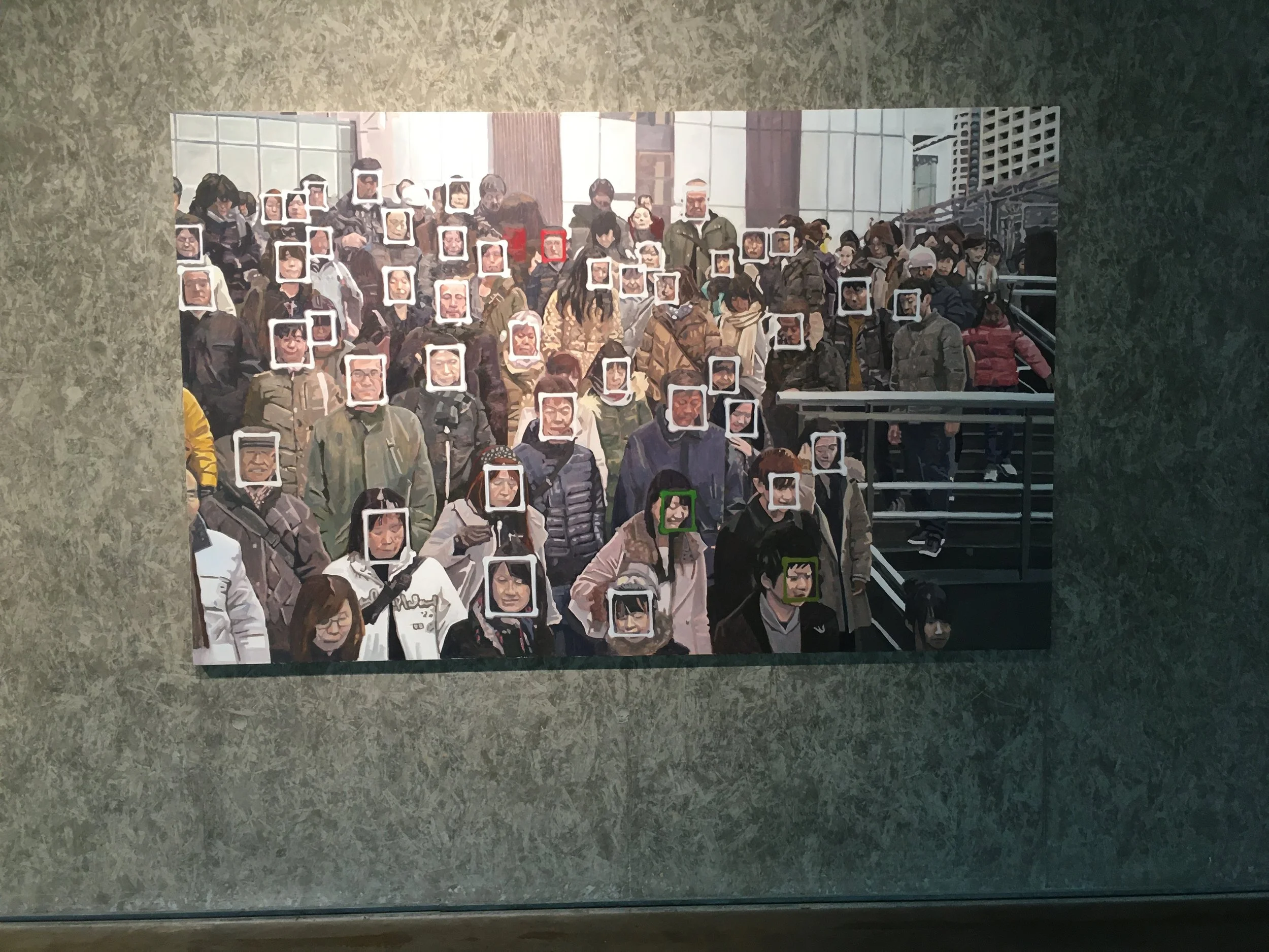 'Crowd',  installation view of 'Woman in the Machine' Visual Carlow, 2021